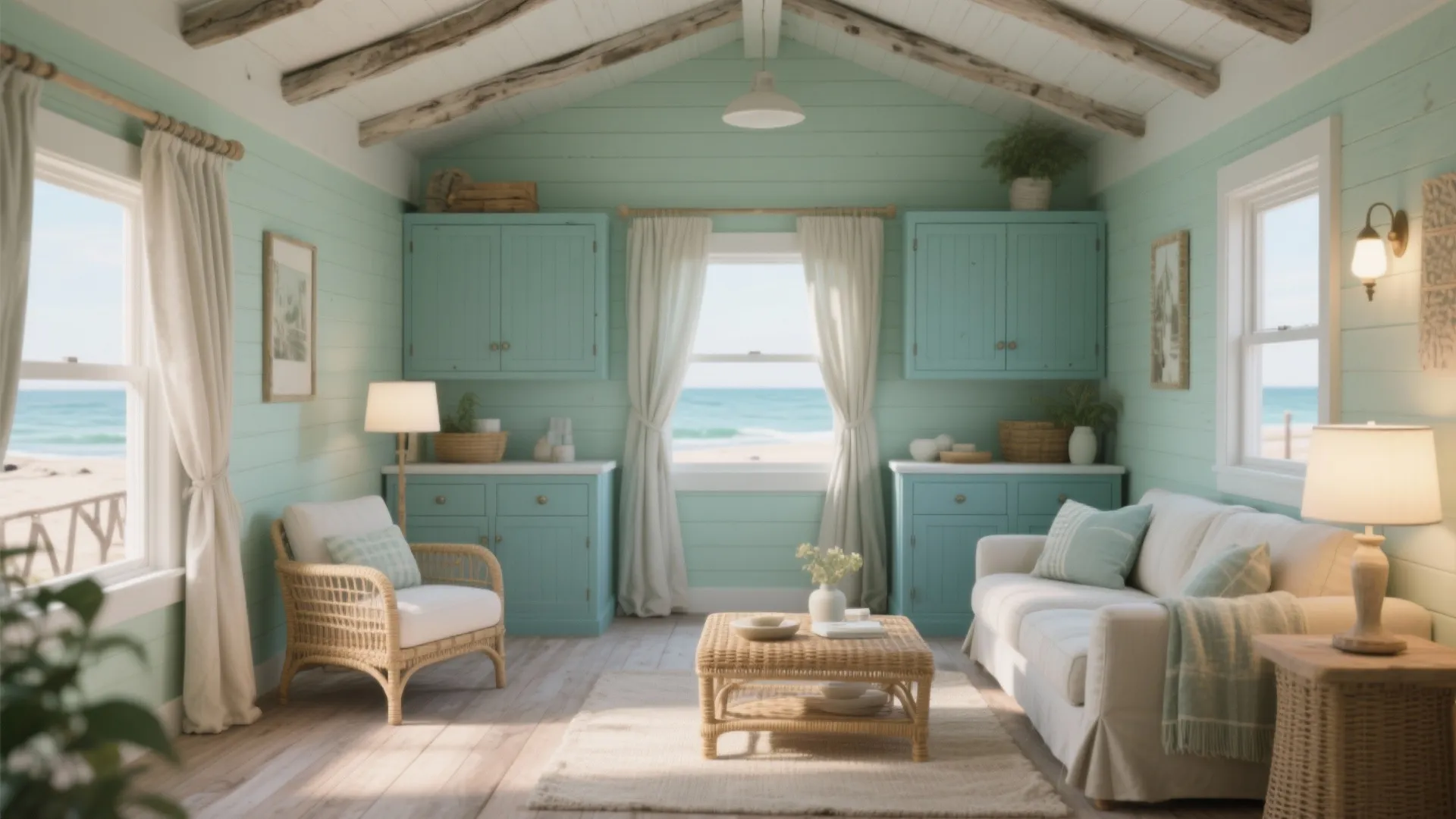 Soft Sea Glass Greens