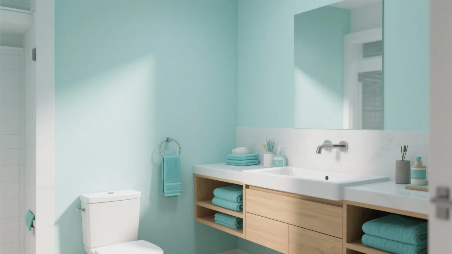 1. Seafoam Accent Wall