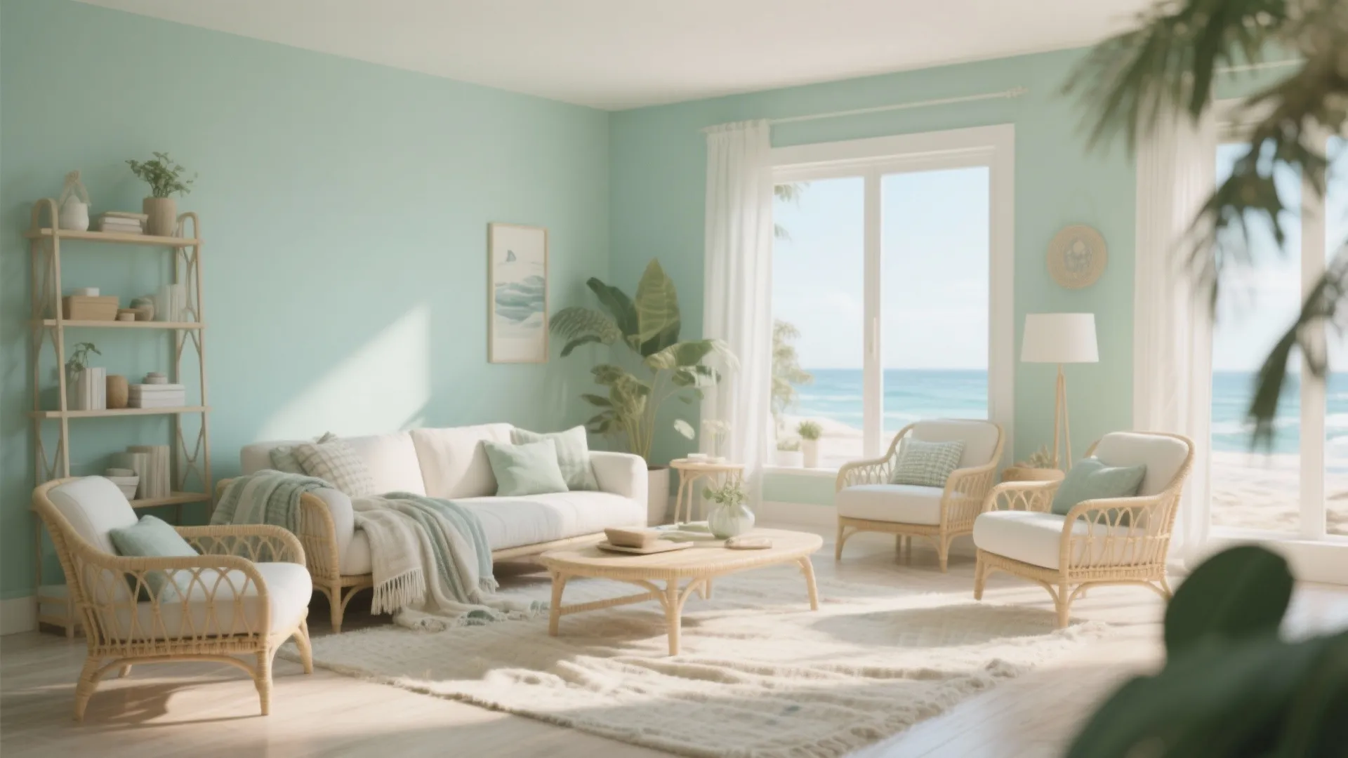 4. Seafoam for Airy, Coastal Vibes