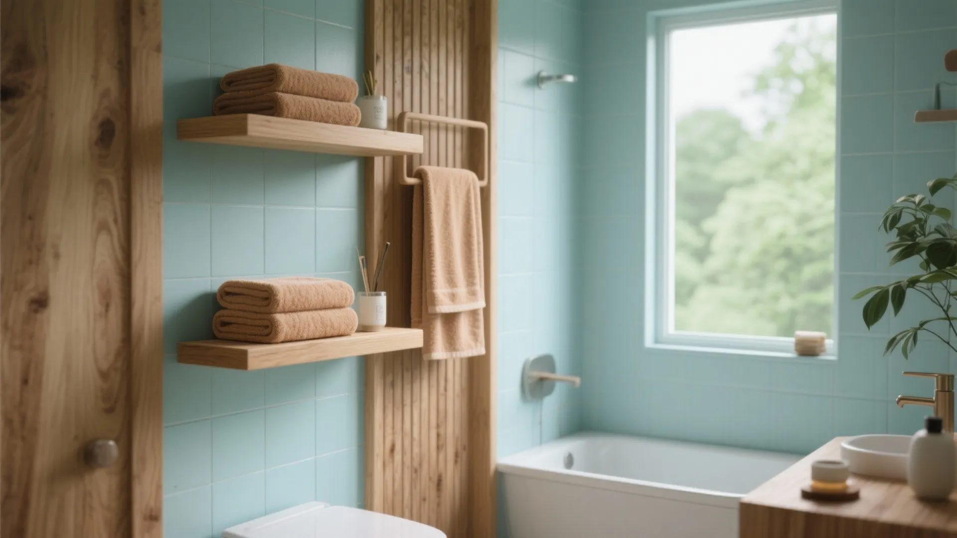 2. Seafoam Blue with a Touch of Green