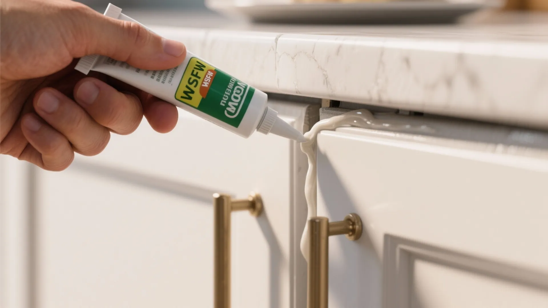 1. Seal gaps with food-safe caulk