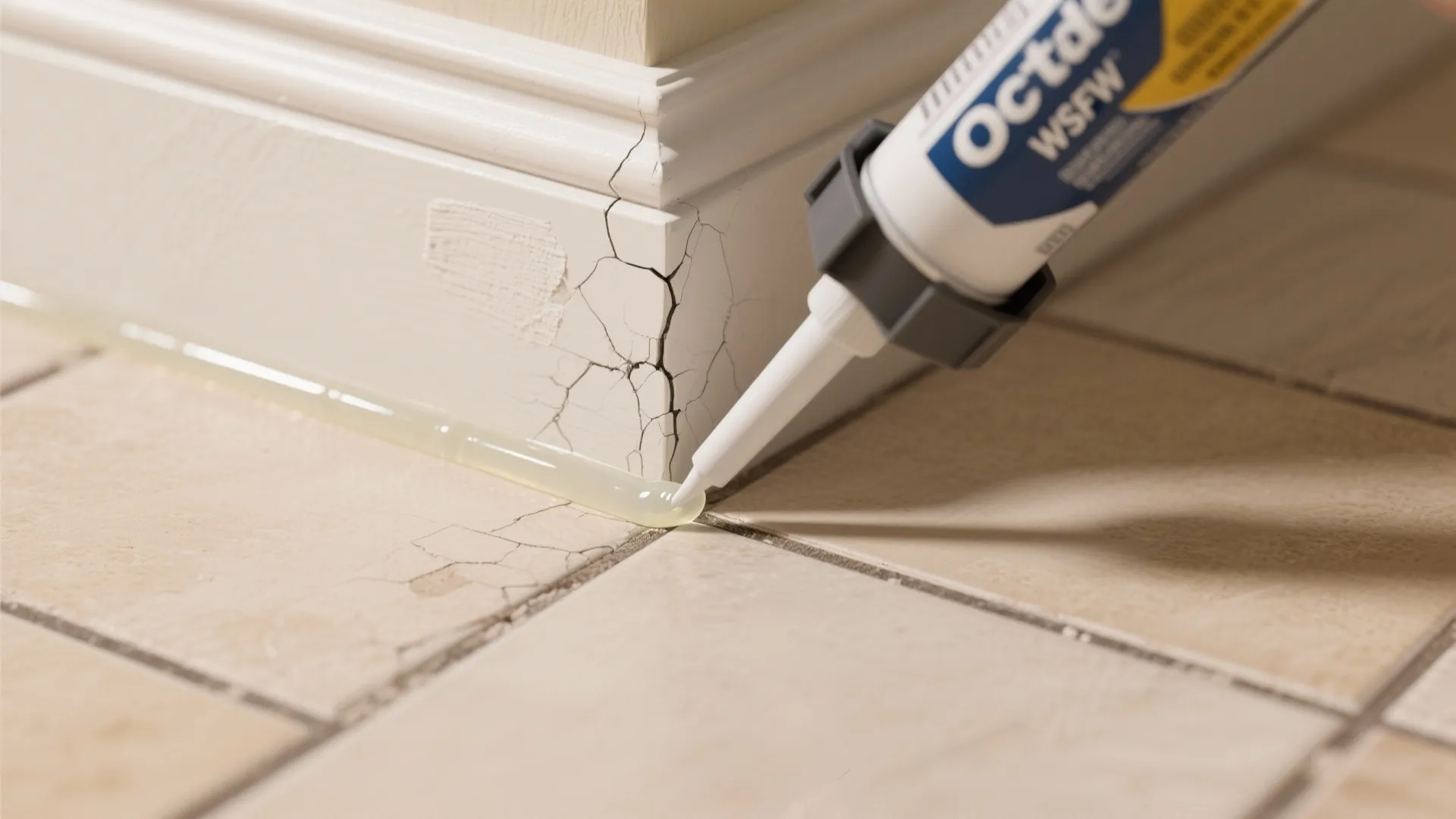 1. Seal the tiny gaps — start with grout and baseboards