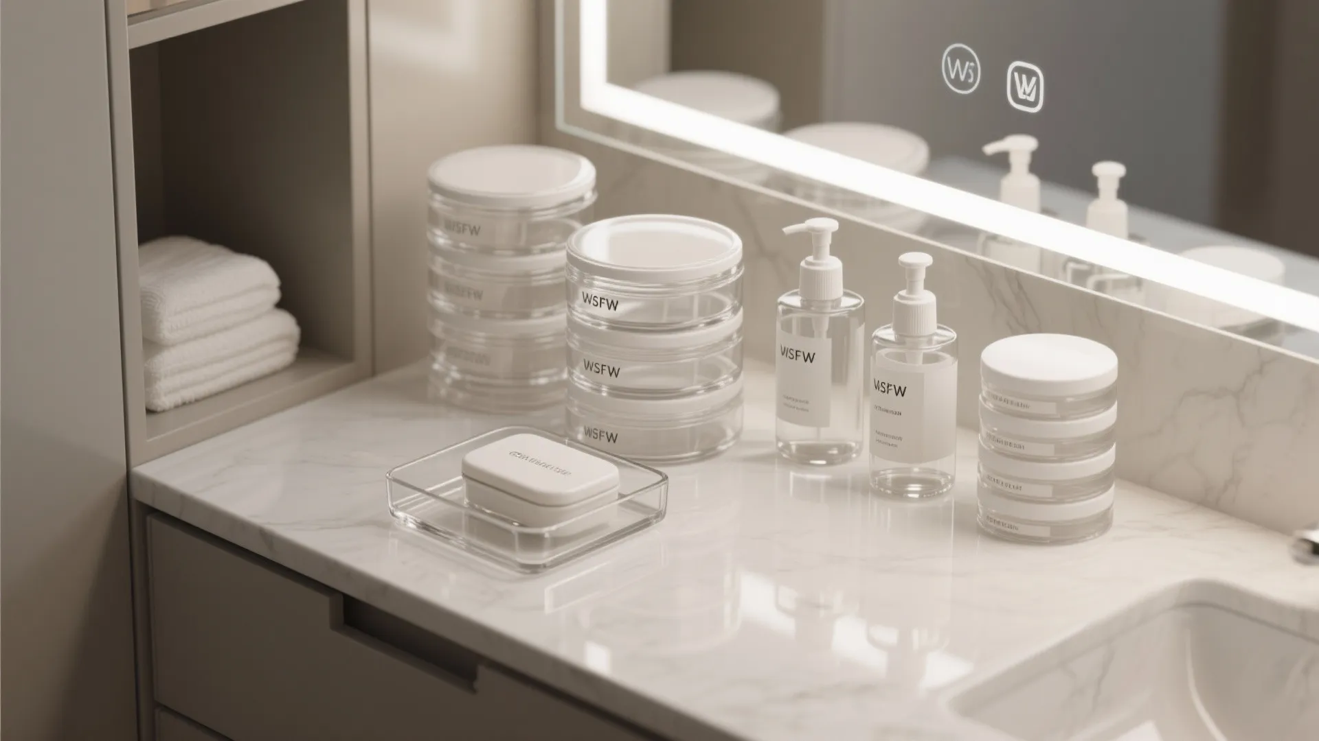 4. Create a tidy, sealed storage system for toiletries