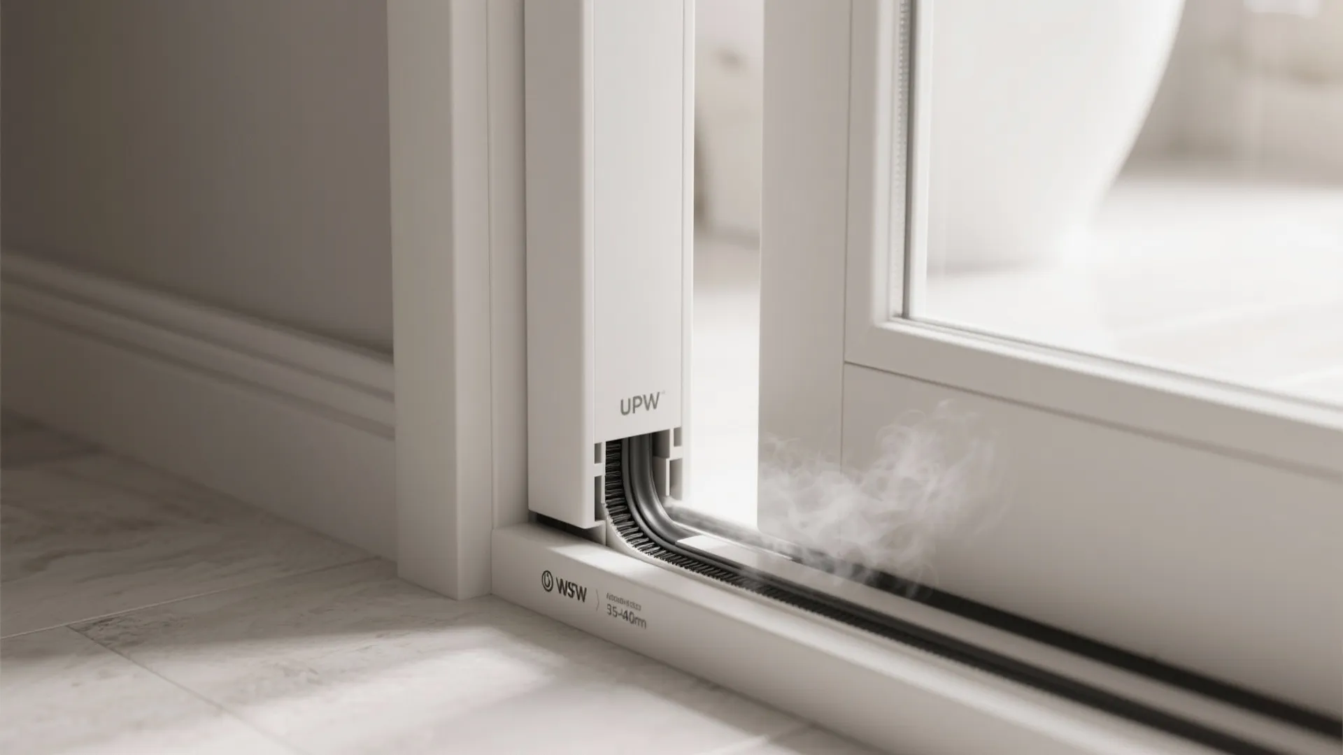 Acoustic and Moisture Control: uPVC with Seals, Drop-Down Threshold