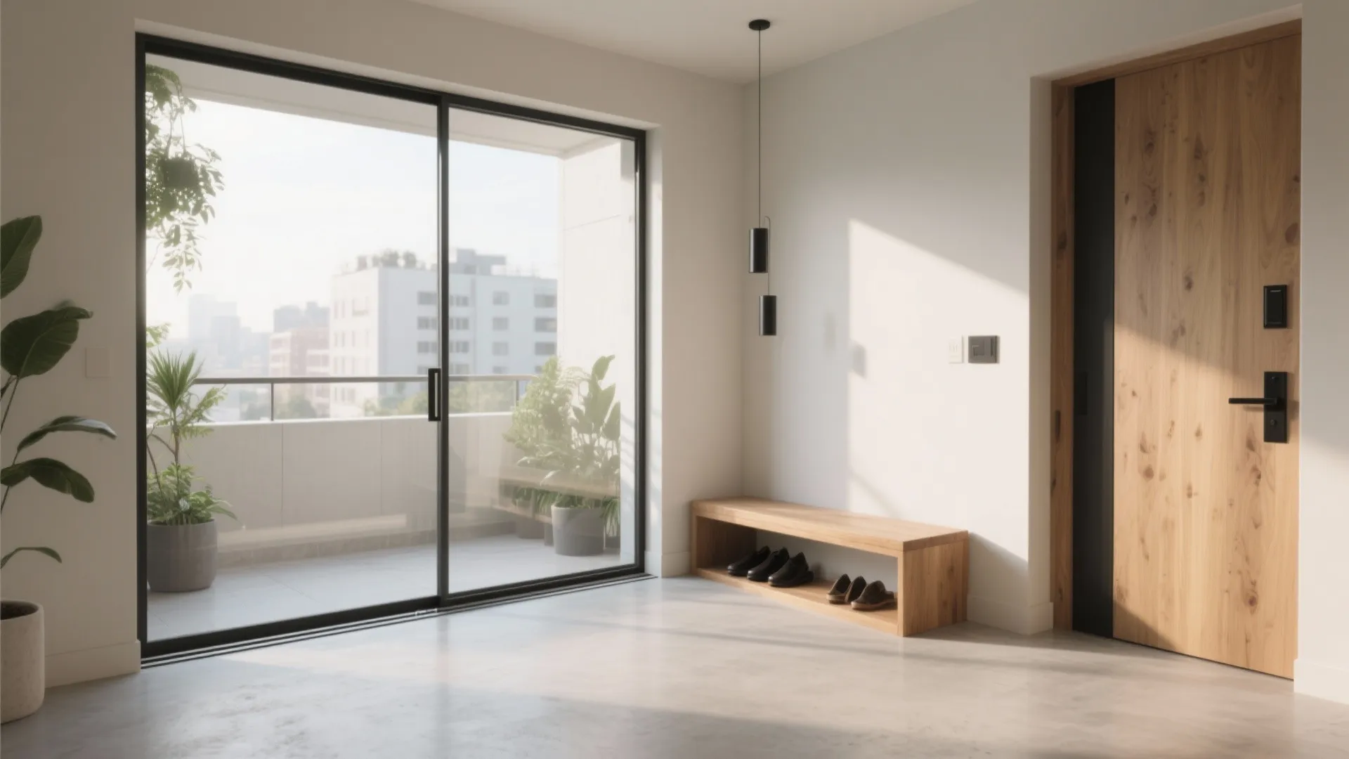 Seamless Lobby-to-Balcony Flow