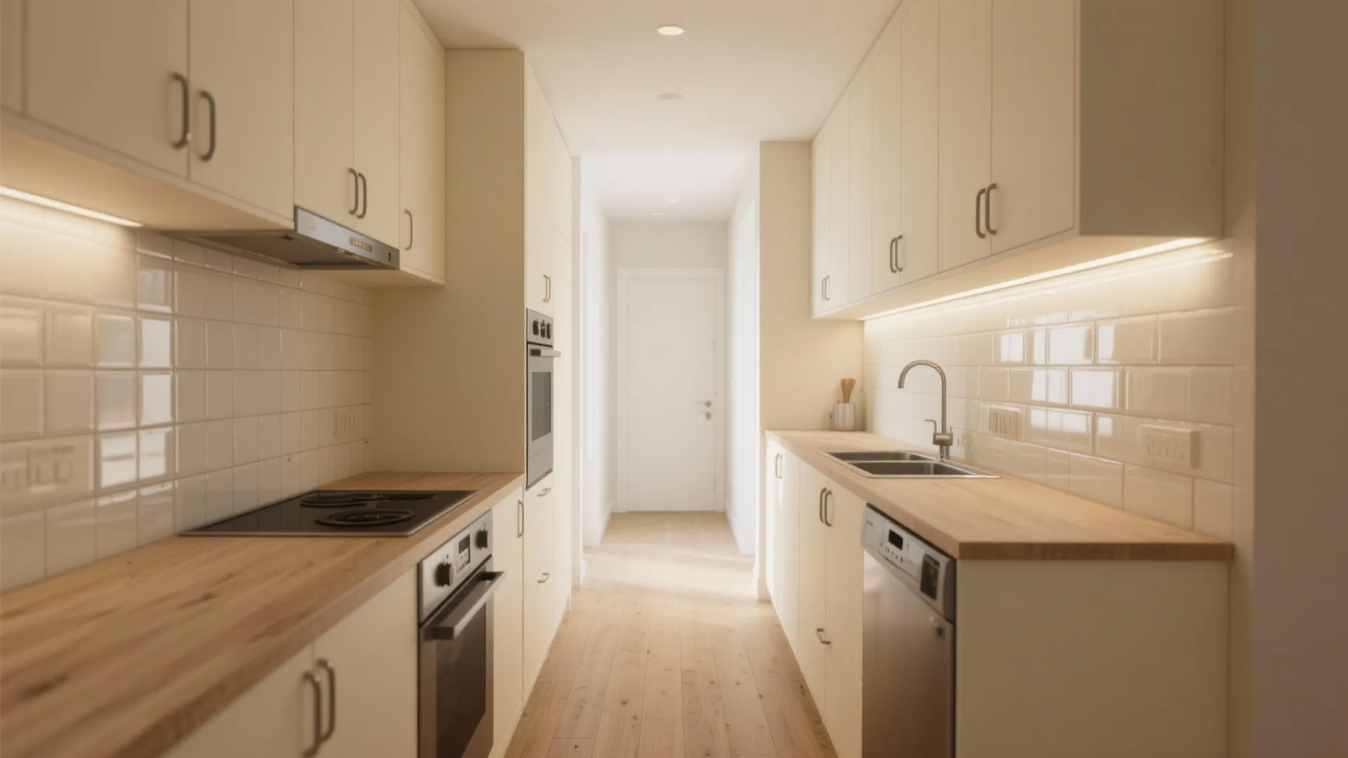 3. Use cream to improve kitchen flow