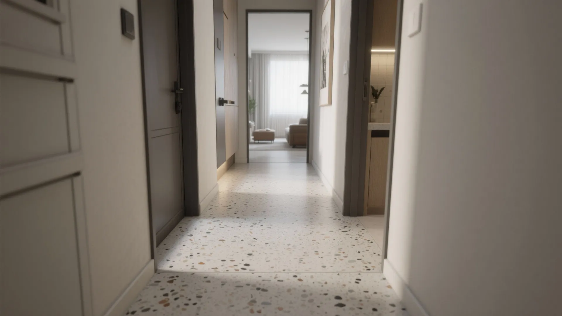 Seamless Terrazzo or Microcement for Flow