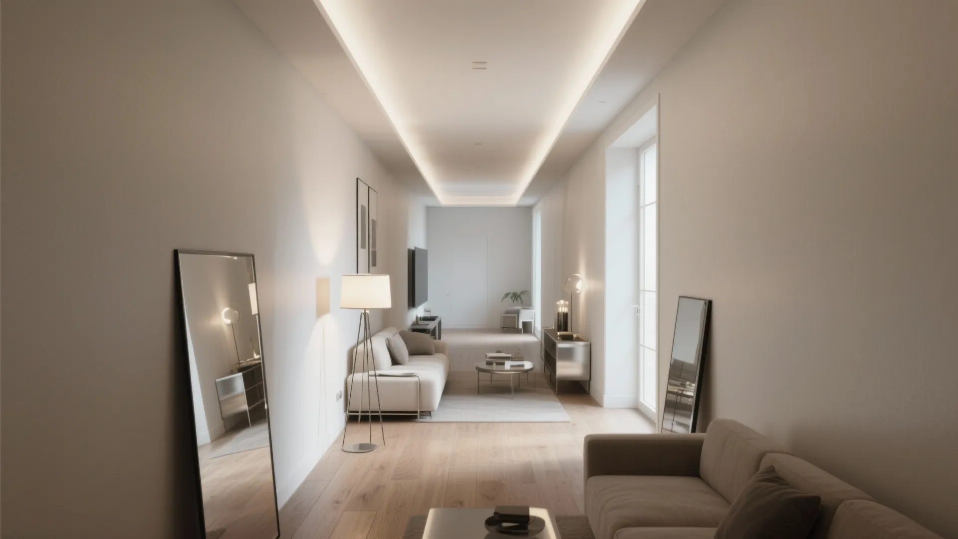 1. Seamless Monochrome — Make the room feel unified