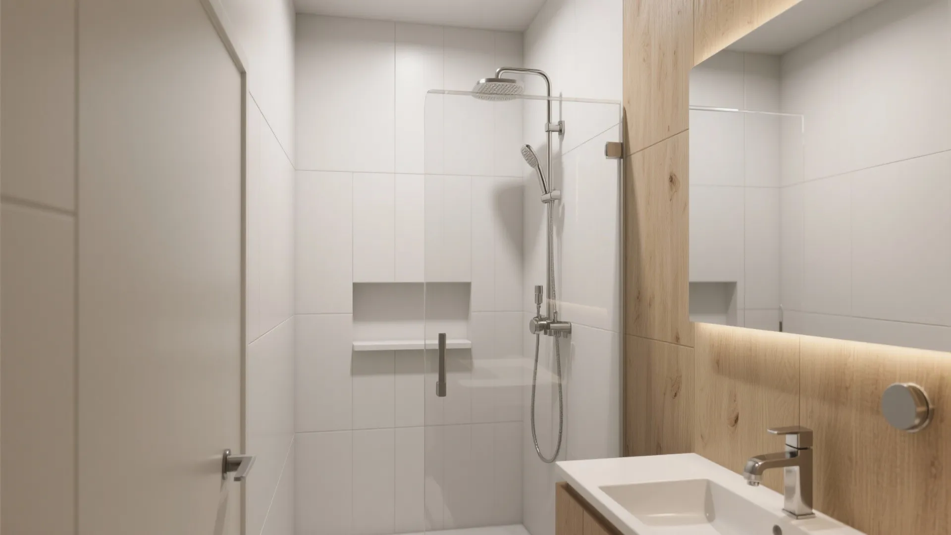 1. Large-format acrylic or solid-surface panels — seamless and quick