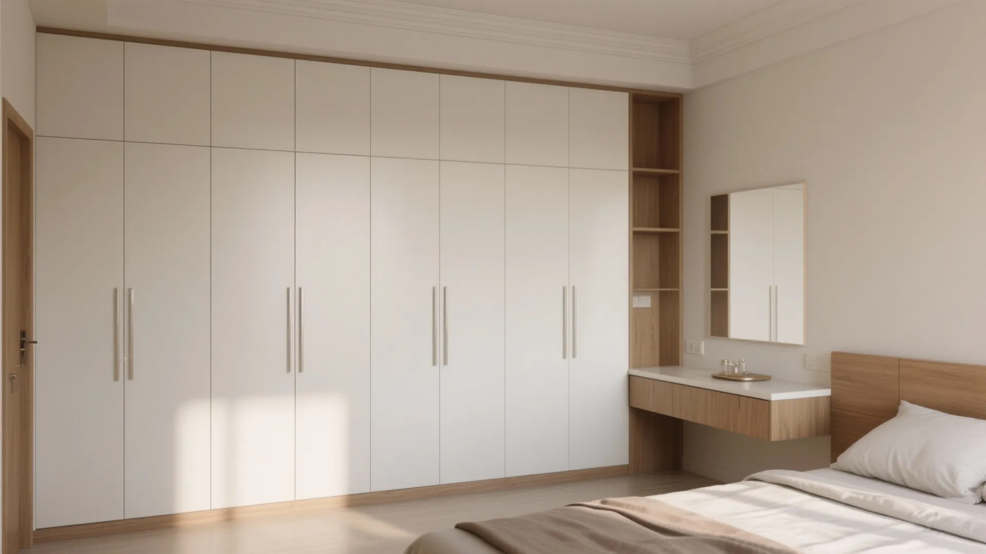 Built-in storage that disappears into the walls