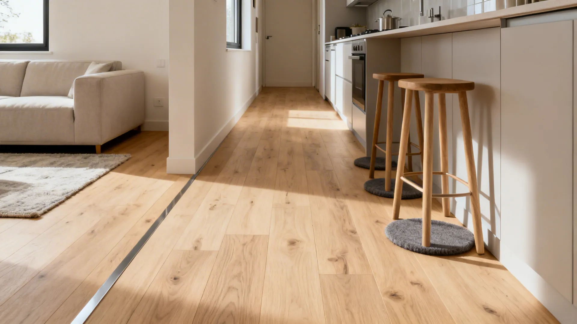 1) Seamless Wood for Visual Continuity