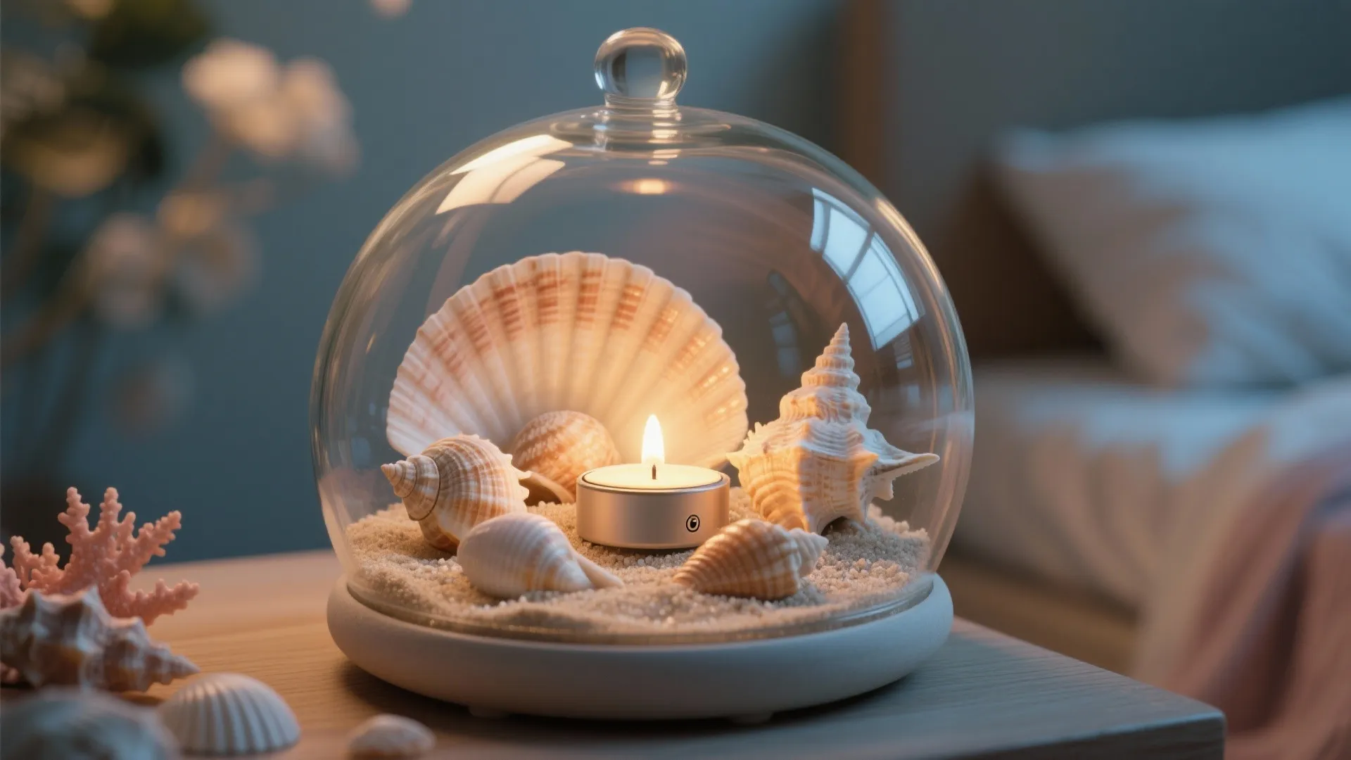 Idea 2: Seashell Terrarium Nightlights