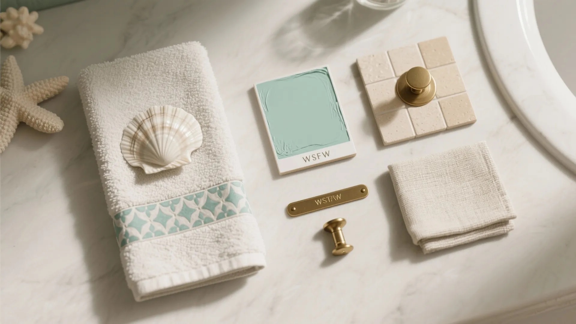 Soft Seashells, Subtle Patterns, and Color Pops