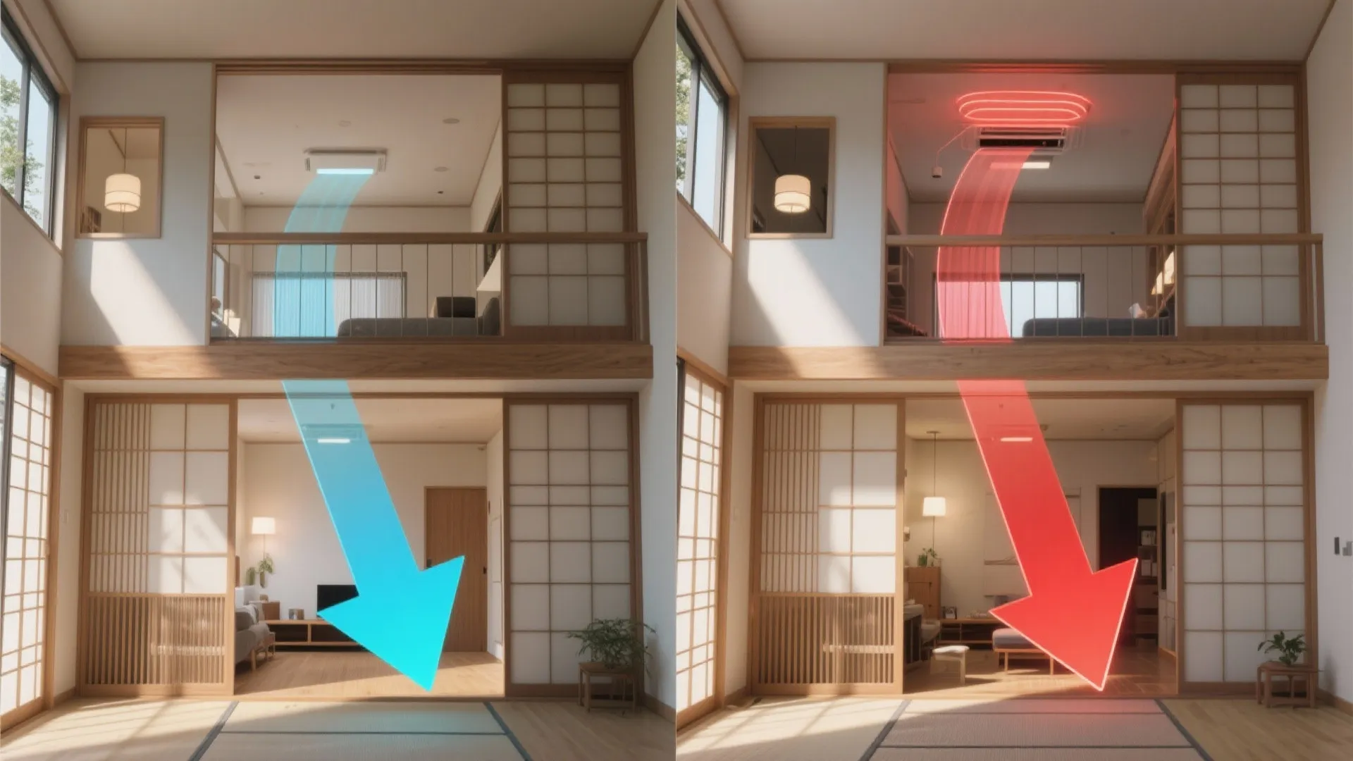 季節で角度を変える“夏は上げて、冬は下ろす”の動線プランニング