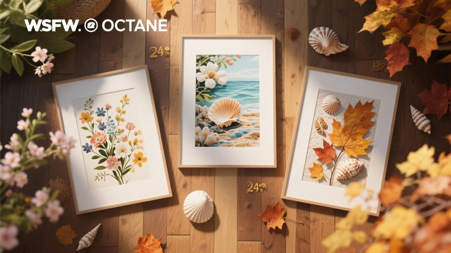 10. Seasonal art rotation