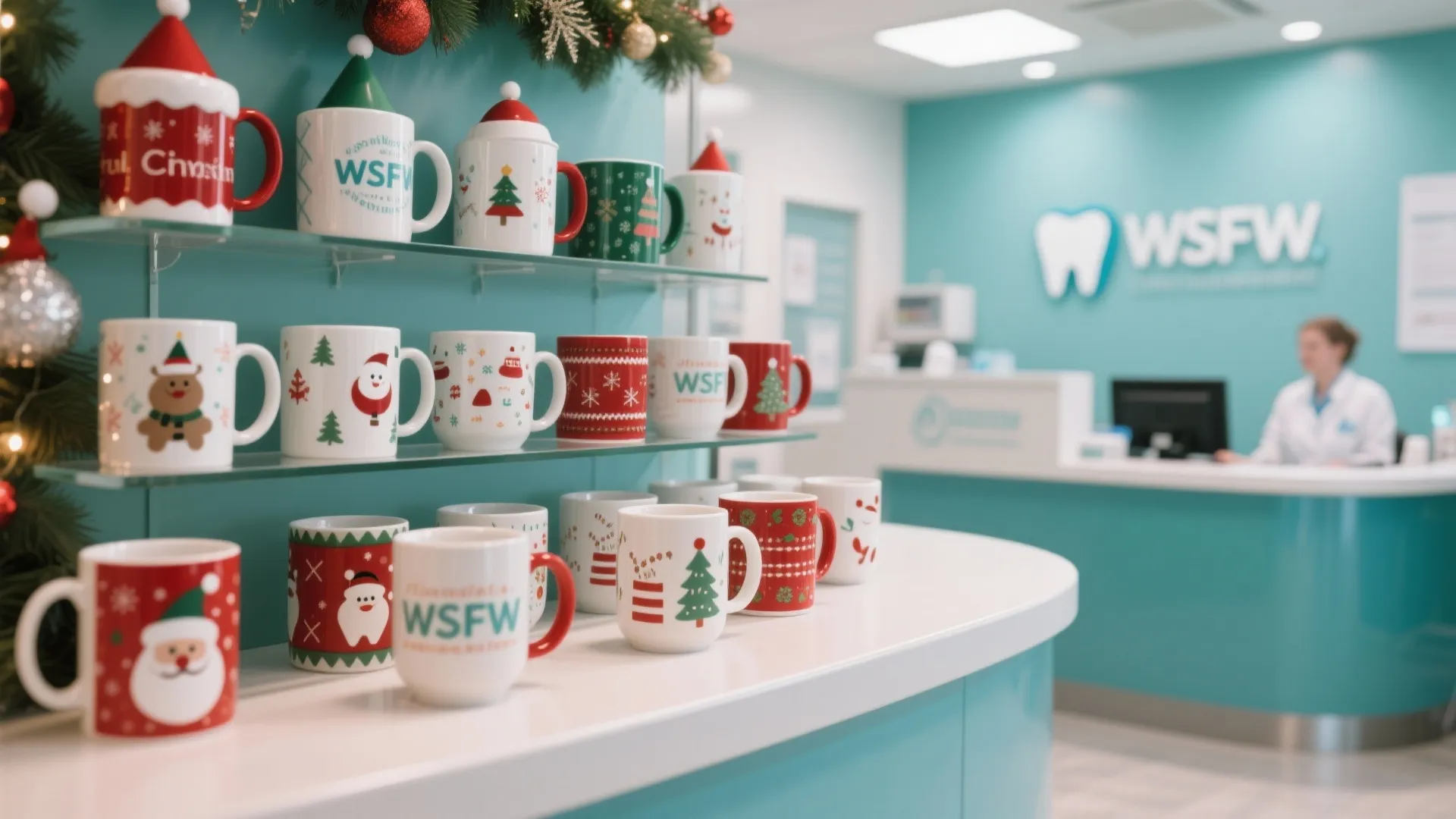 8. Seasonal Giveaways (like festive mugs)