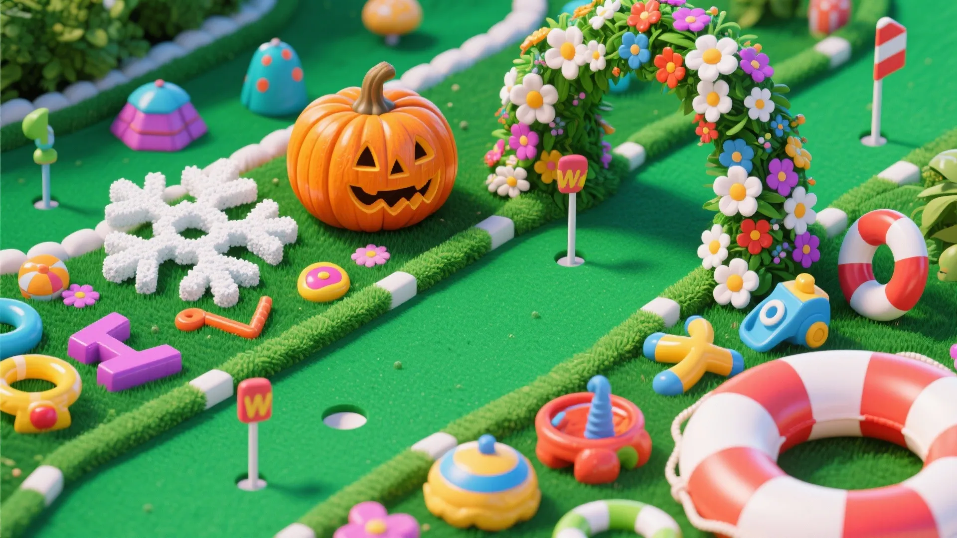 9. Seasonal Theme Holes