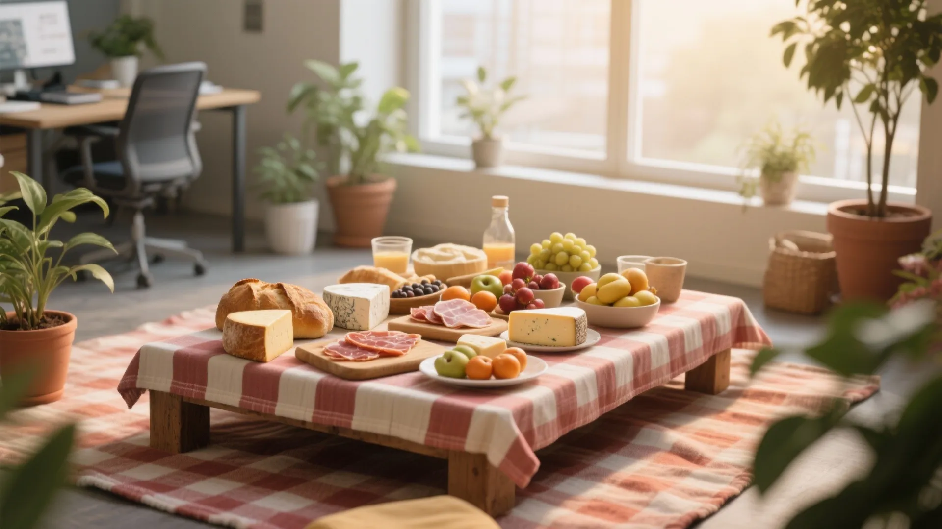 10. Seasonal Picnic Indoors
