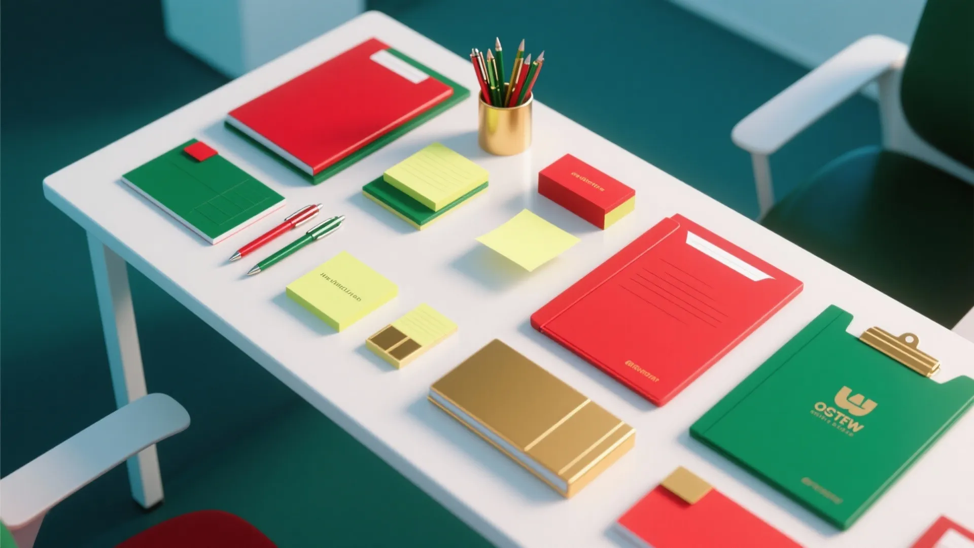 9. Seasonal Color Palette in Stationery
