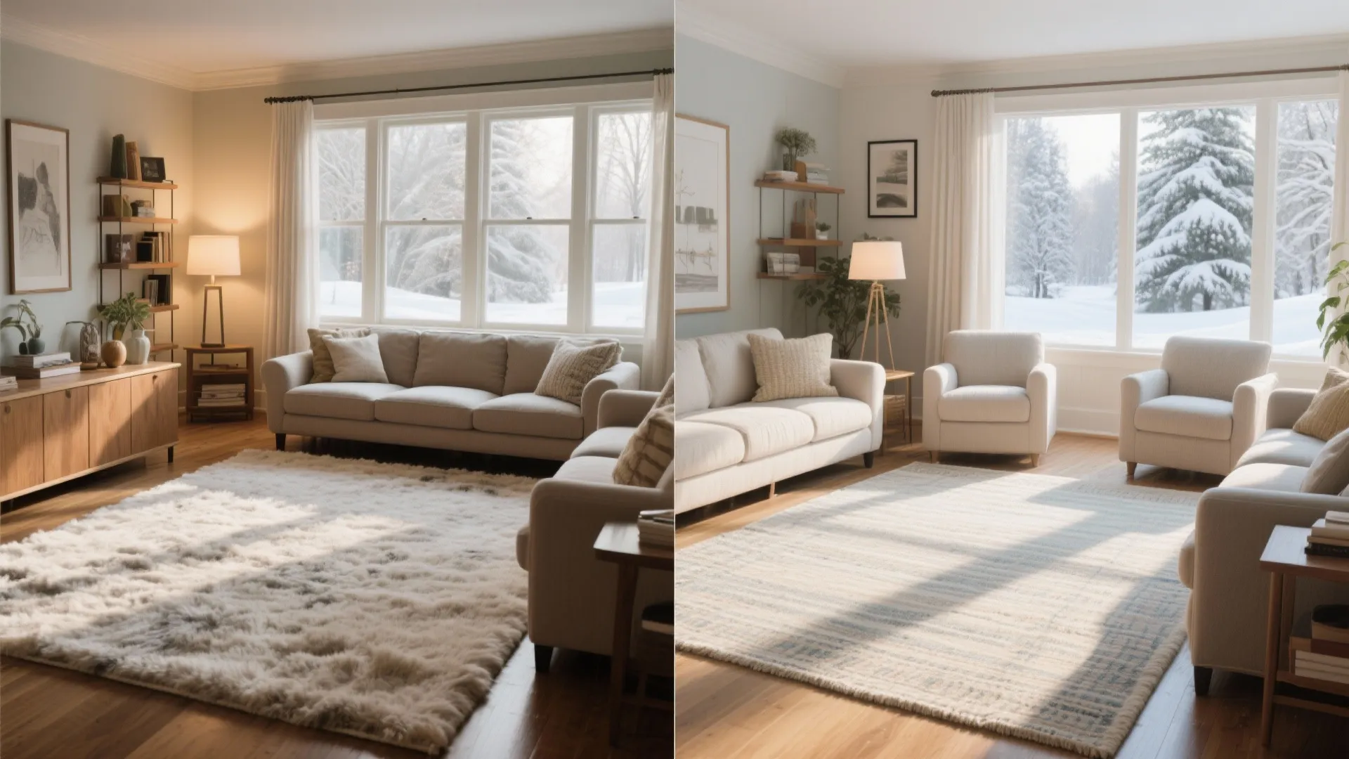 4. Seasonal Rug Swapping