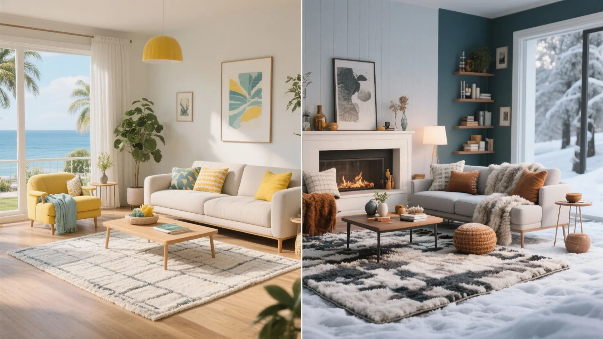 7. Seasonal Rug Swaps