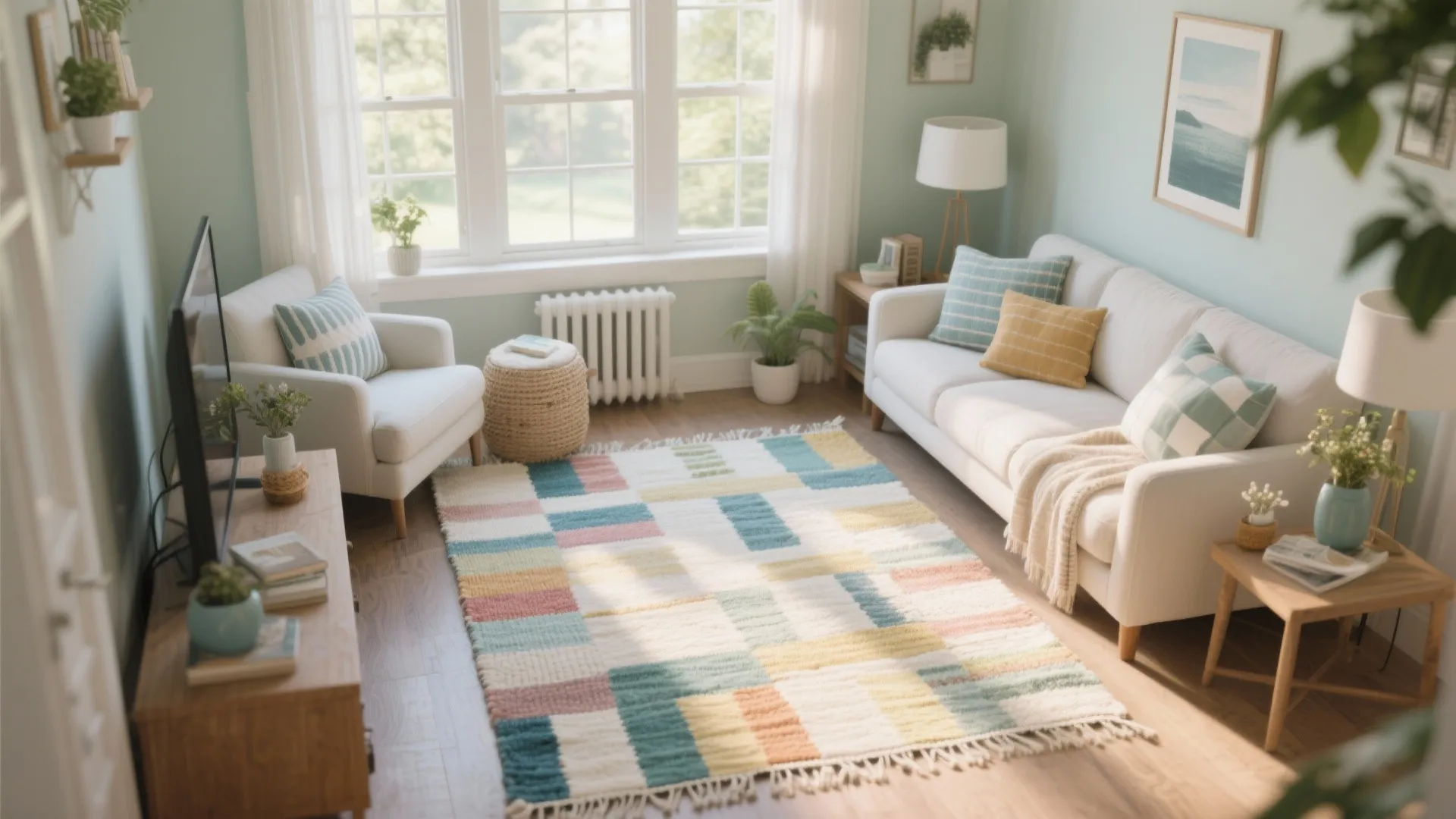 10. Seasonal Swap Rugs