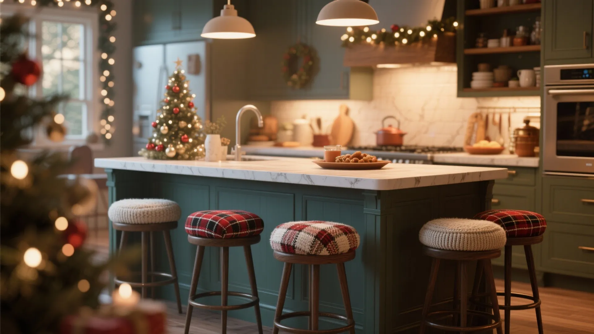 7. Seasonal Stools and Cushions