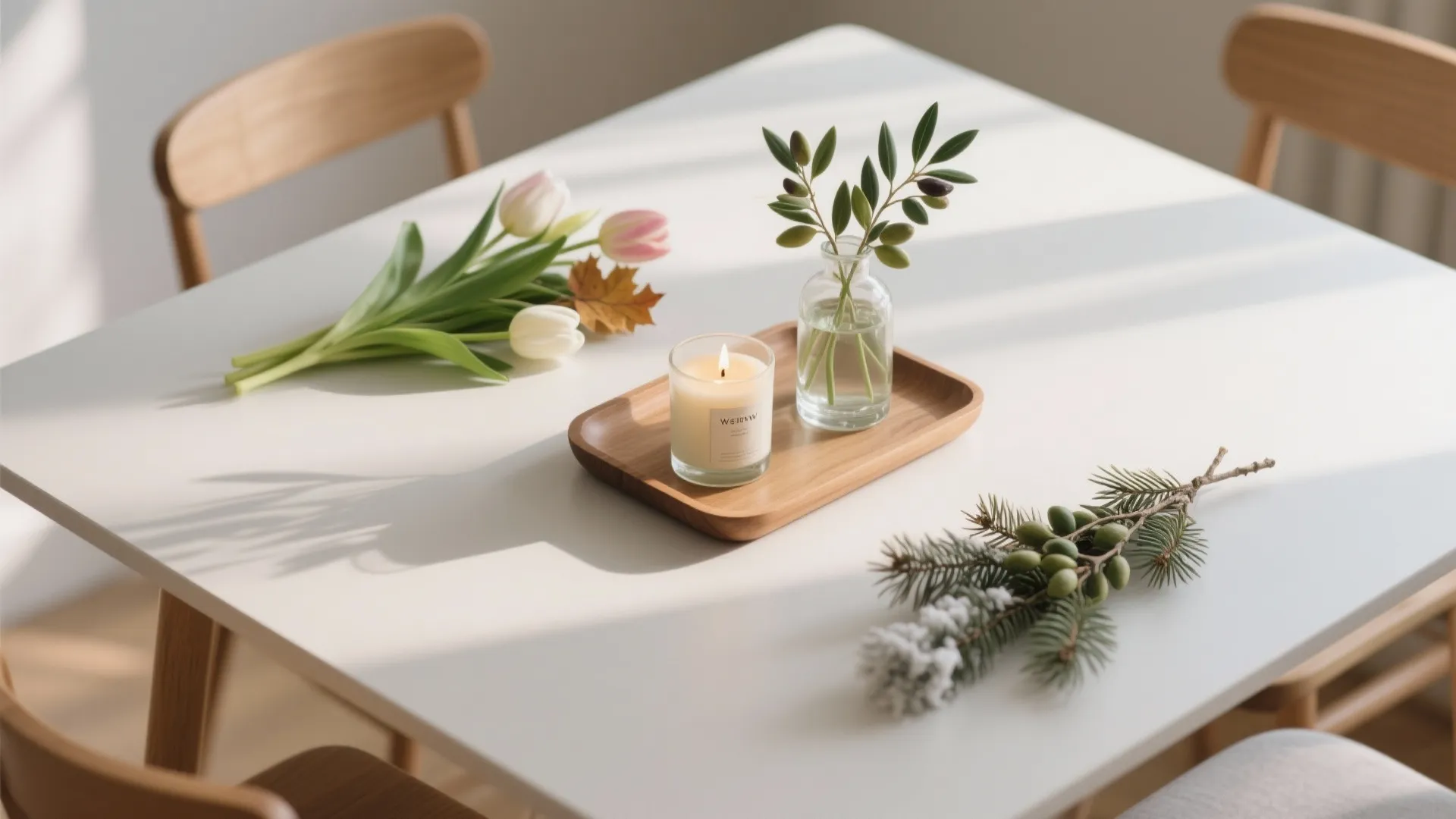 3) Seasonal Swap: Rotating Greenery and Candles