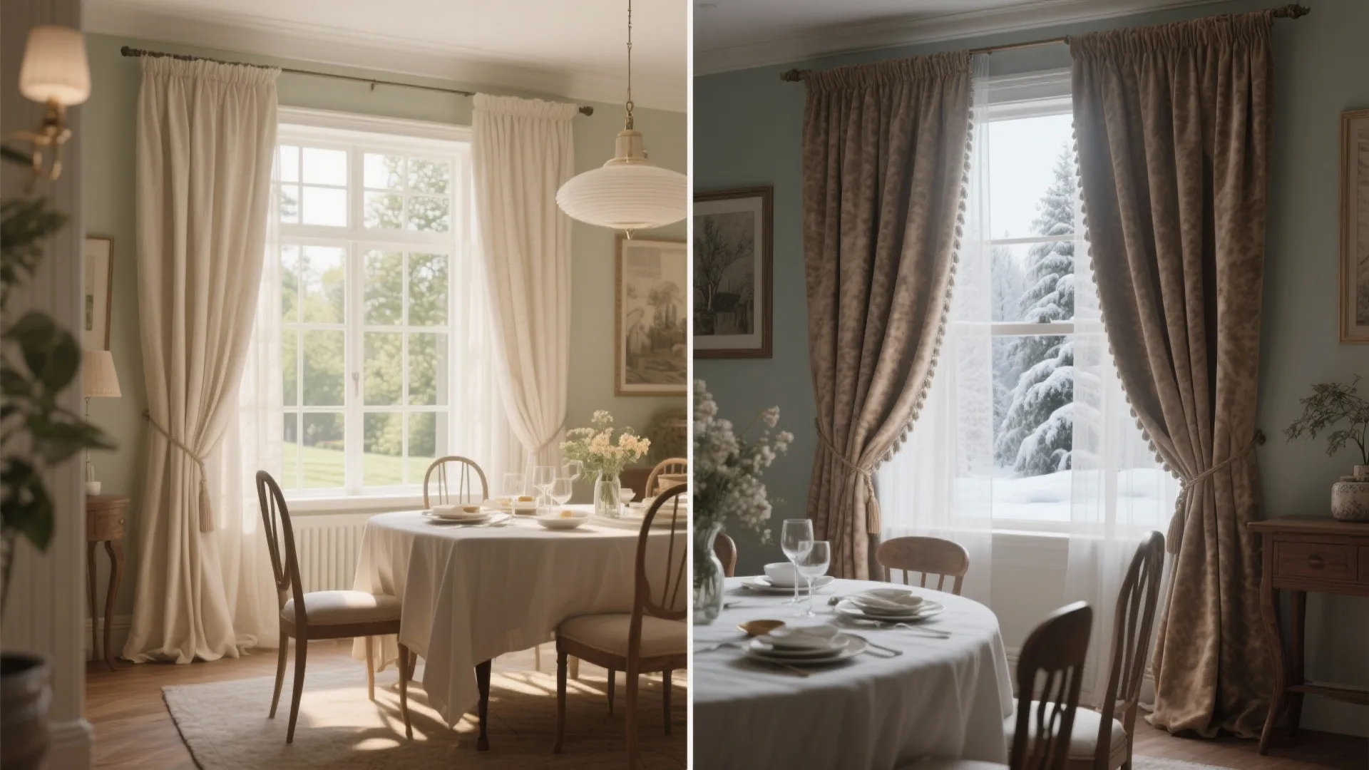 10. Seasonal Swap Curtains