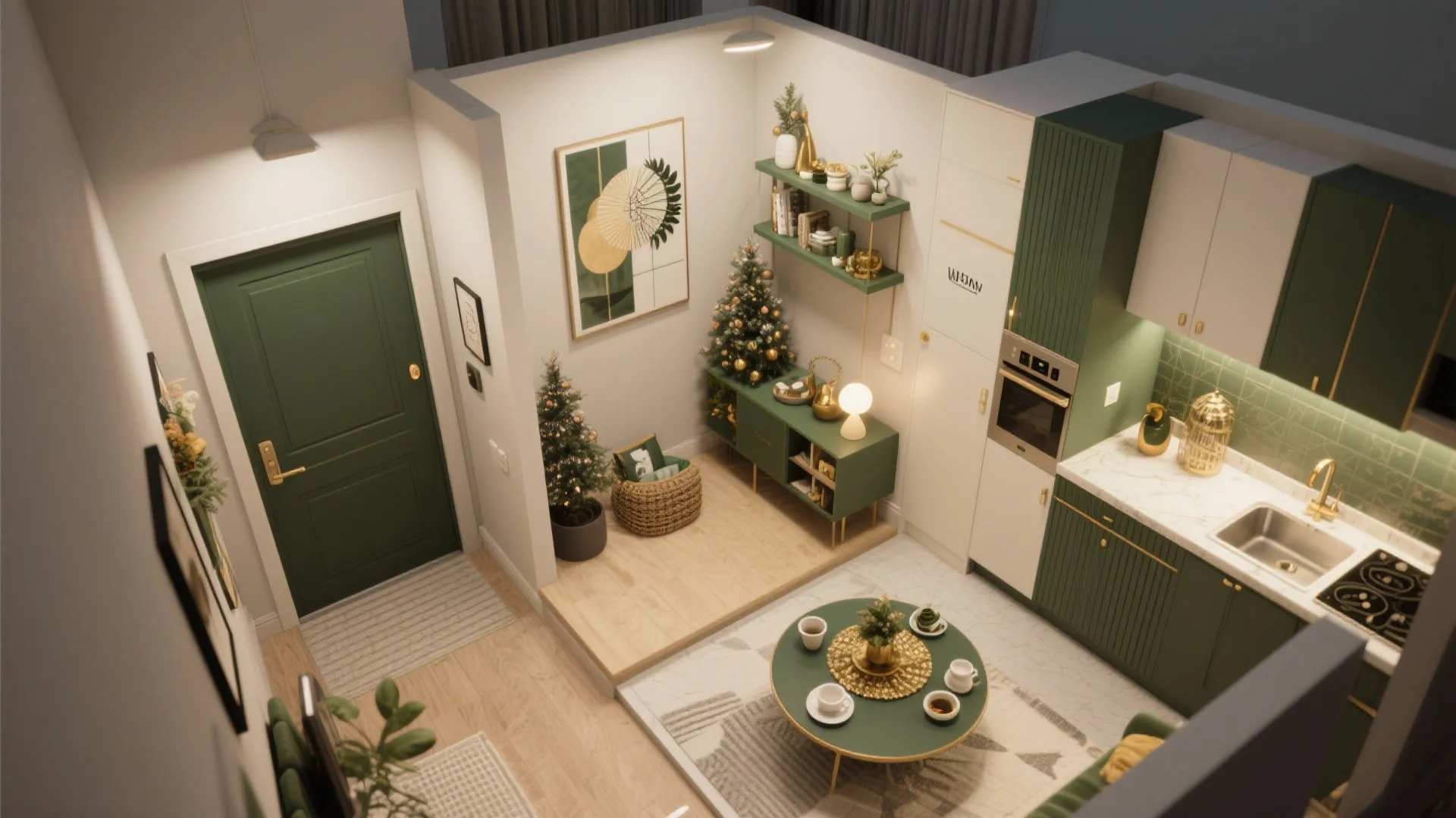 5. Create seasonal zones instead of decorating the whole apartment