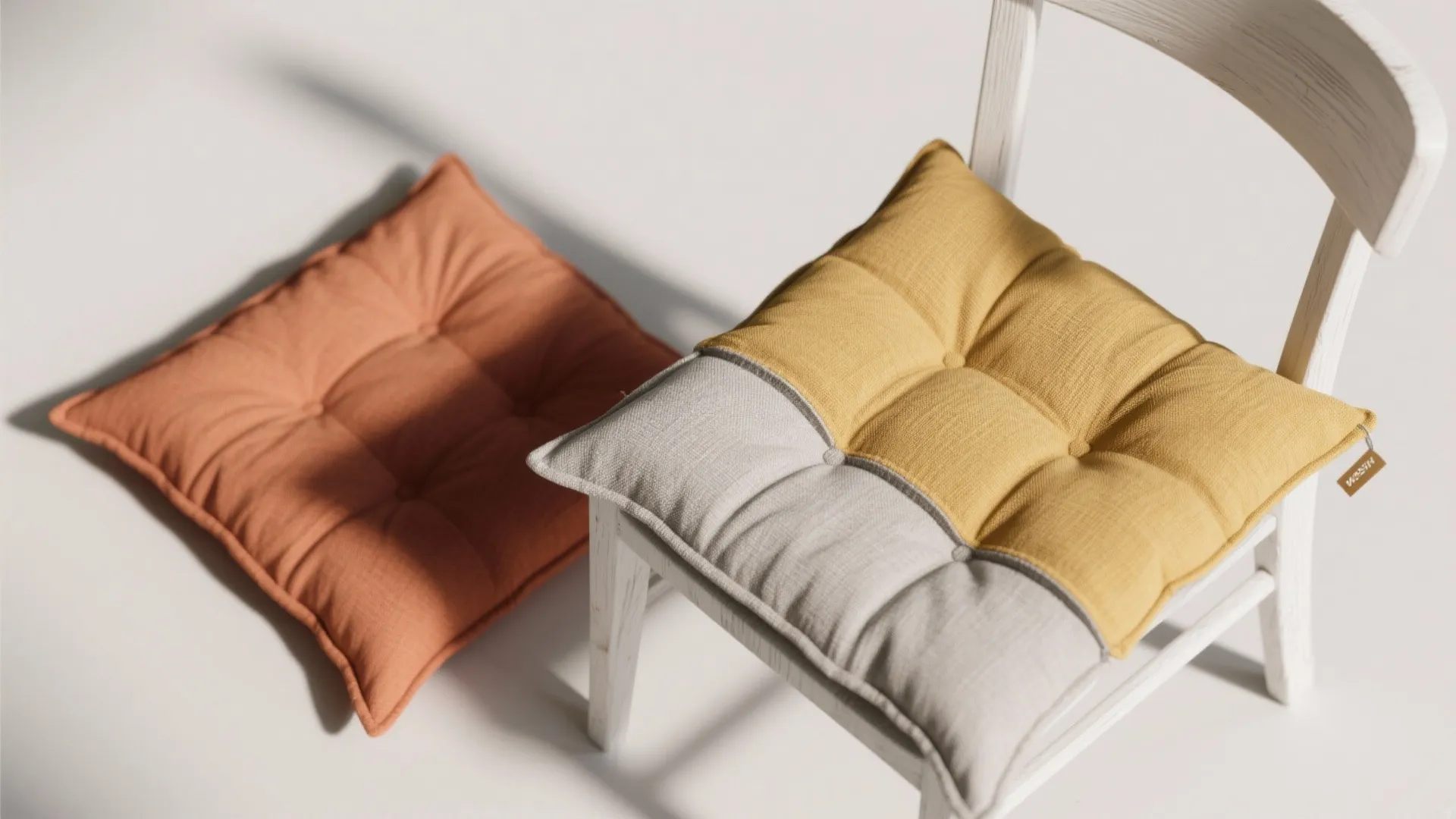 2. Add cushioned seats for comfort and color