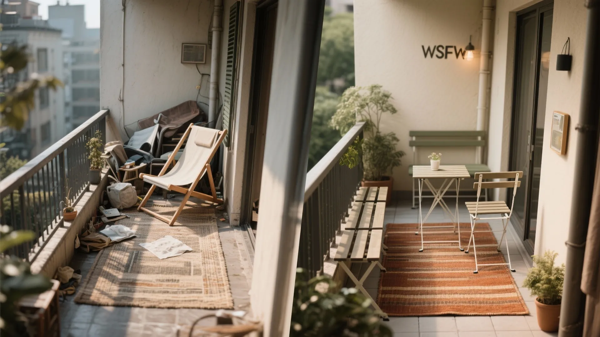 3) Compact Seating: Bistro Sets and Folding Benches