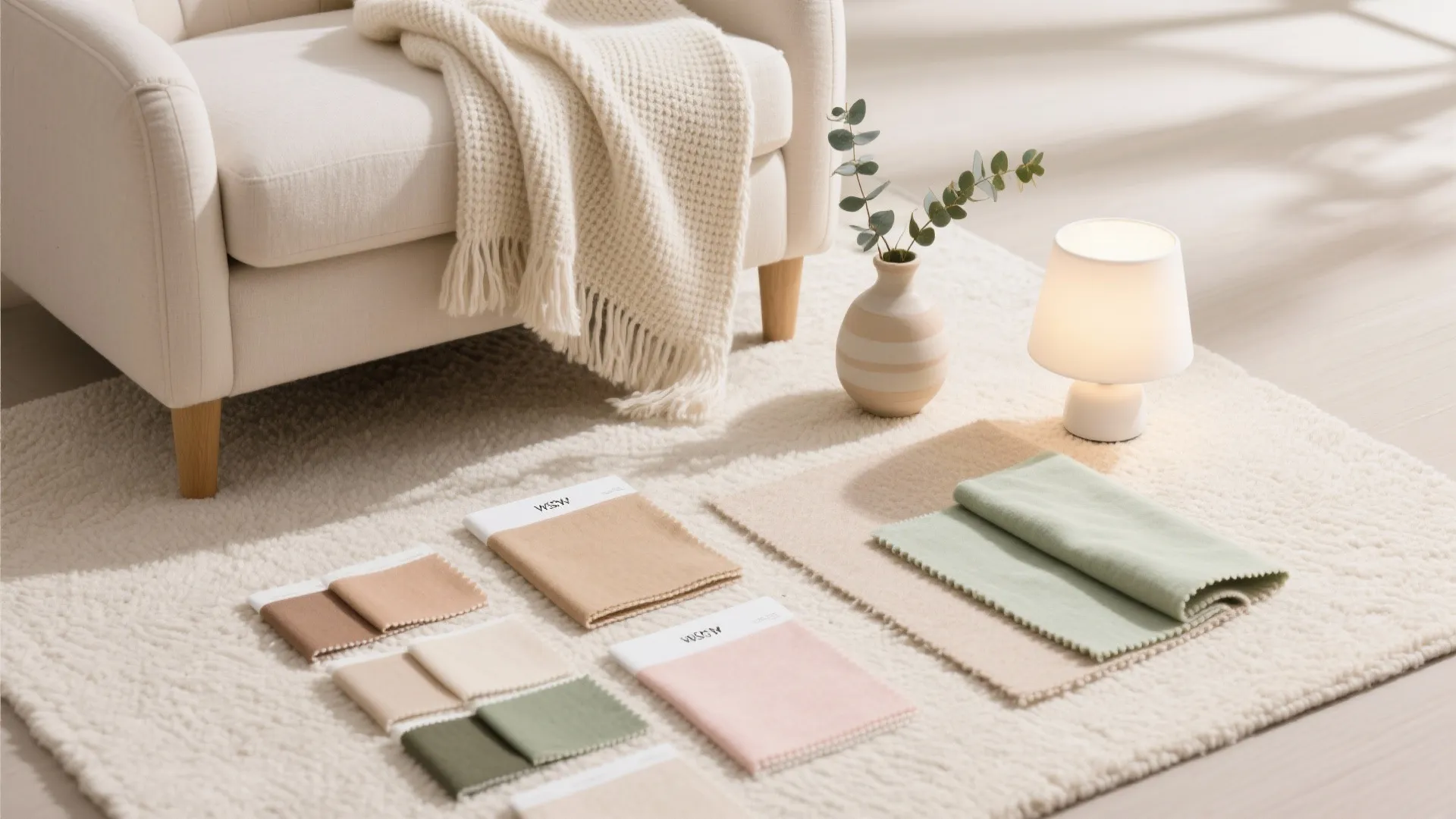 Cozy Seating Vignette + Accent Rug