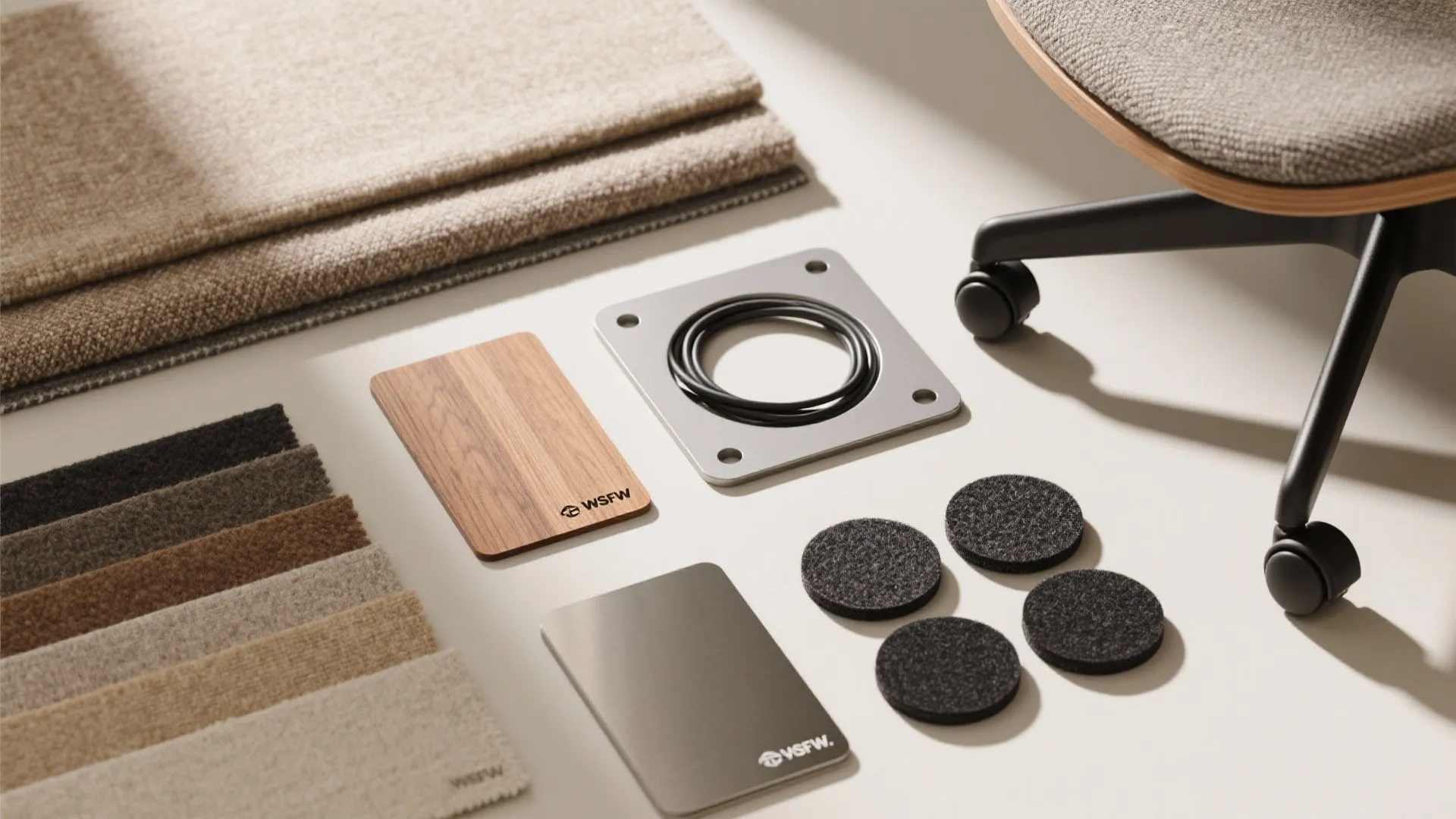 Flexible, modular seating that respects laptop ergonomics