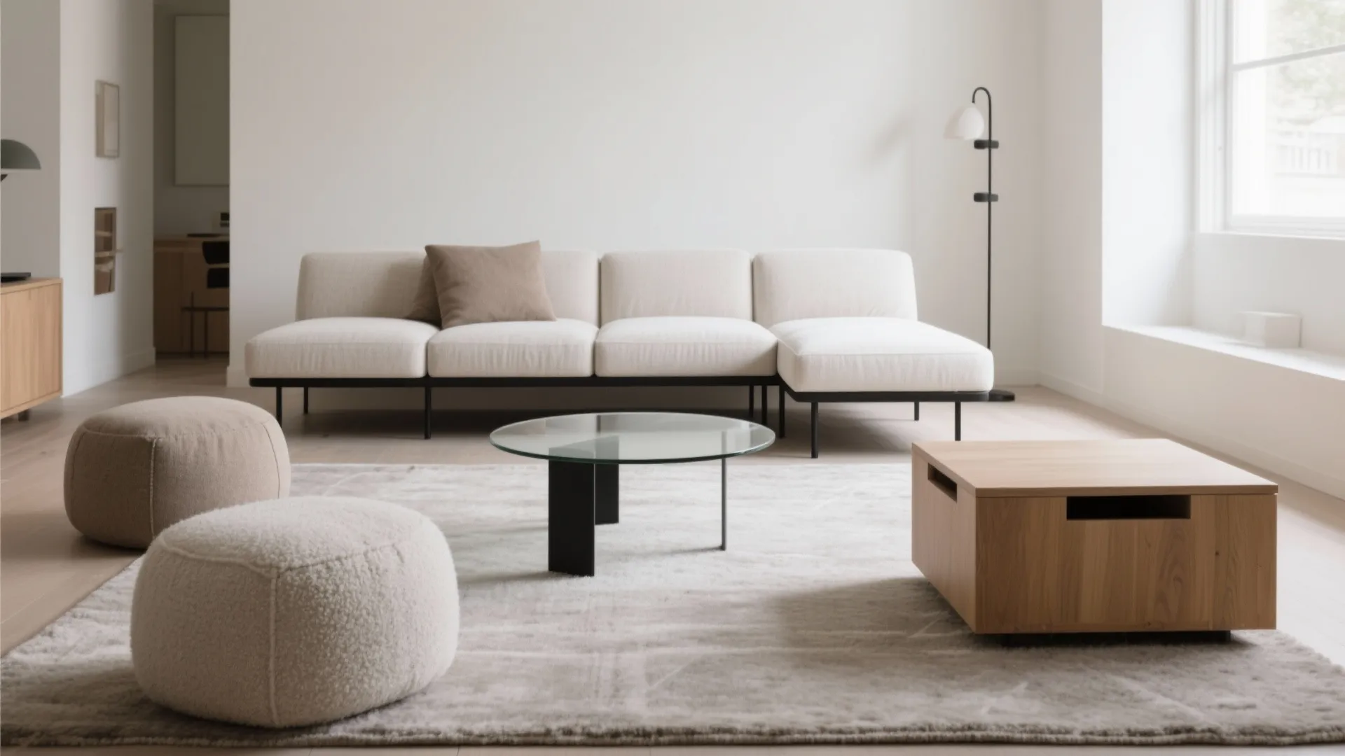 Minimalist seating that moves with you