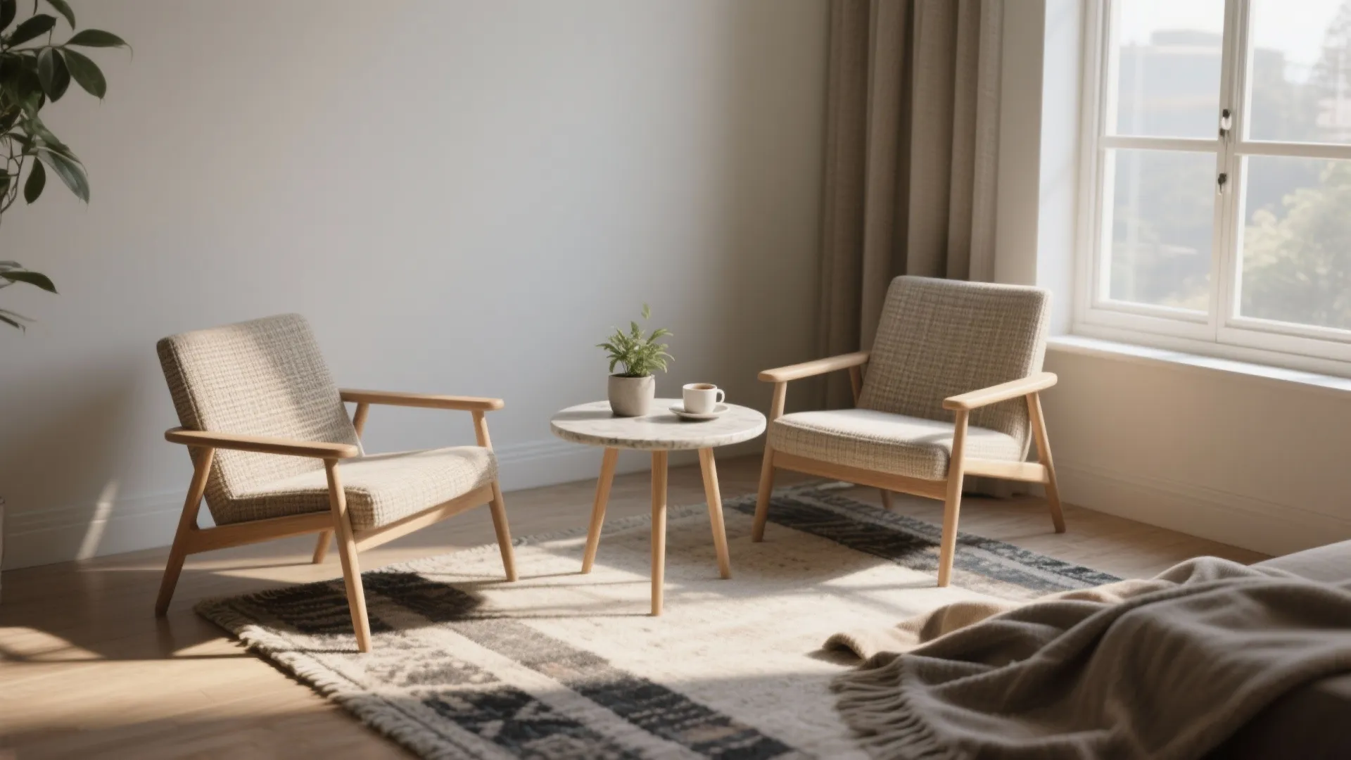 5. Create an Intimate Seating Nook by the Glass