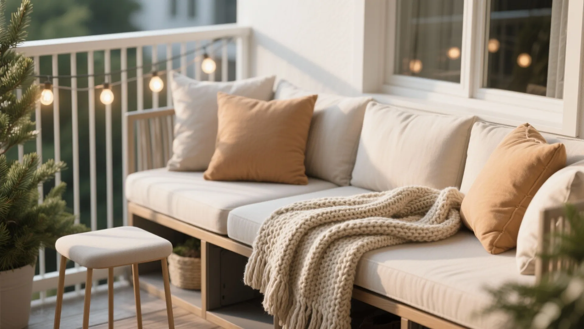 Cozy Seating Nook: Textures, Throws, and Weatherproof Cushions