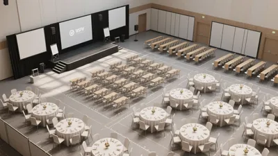 Versatile Event Hall with Modern Layout