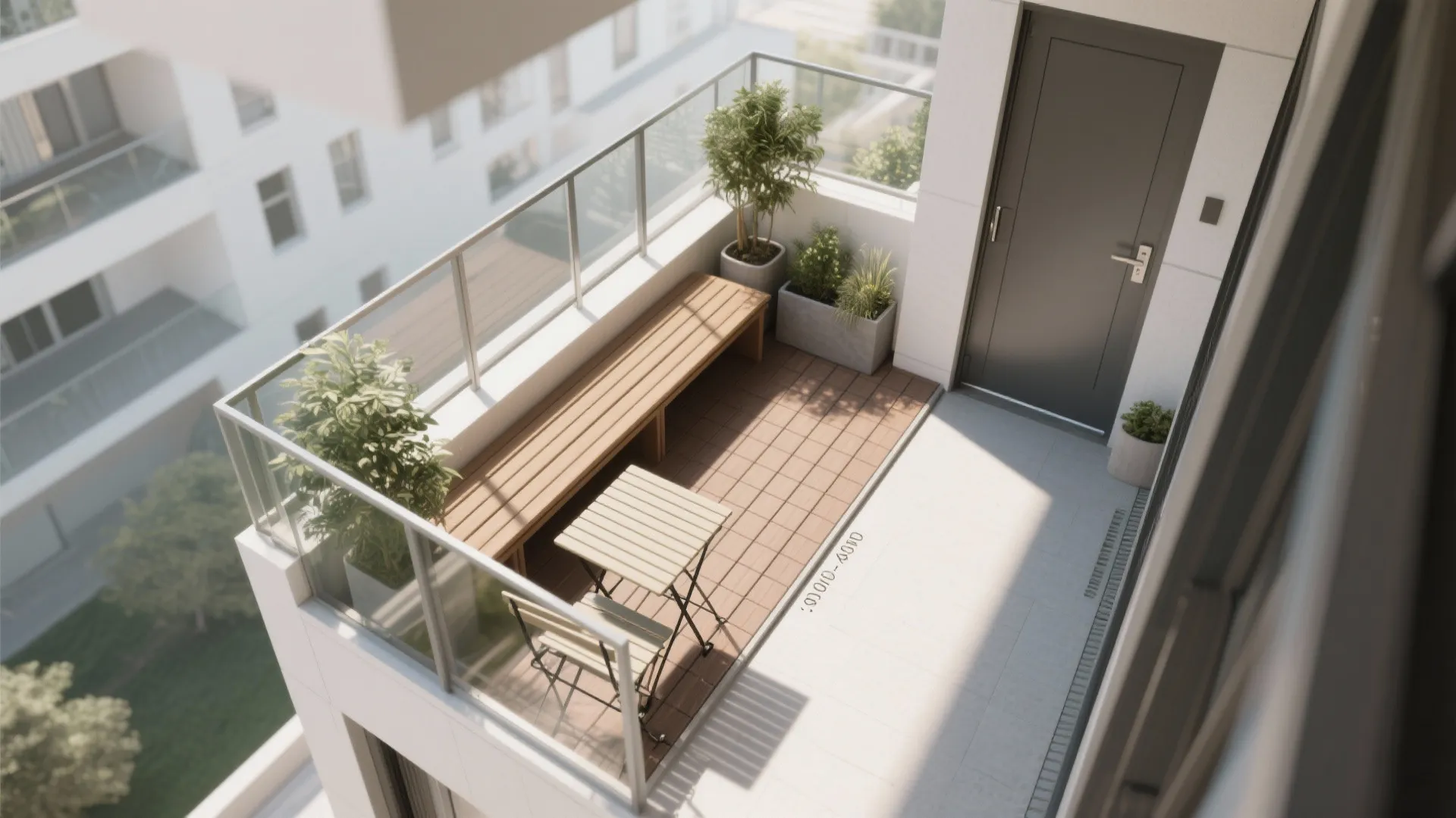 Narrow seating that doubles as storage