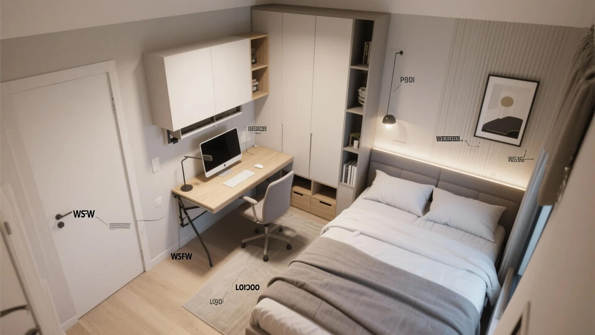 2. Make the second bedroom multi-functional