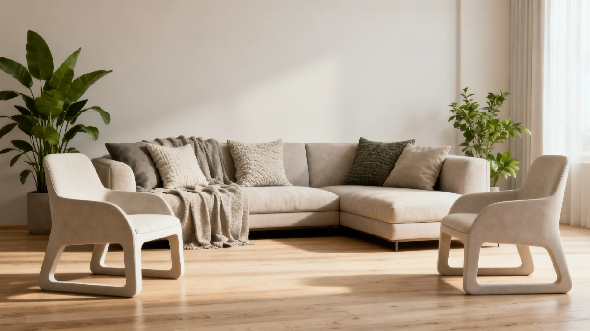 5. Sectional + Accent Chairs for Flexible Seating