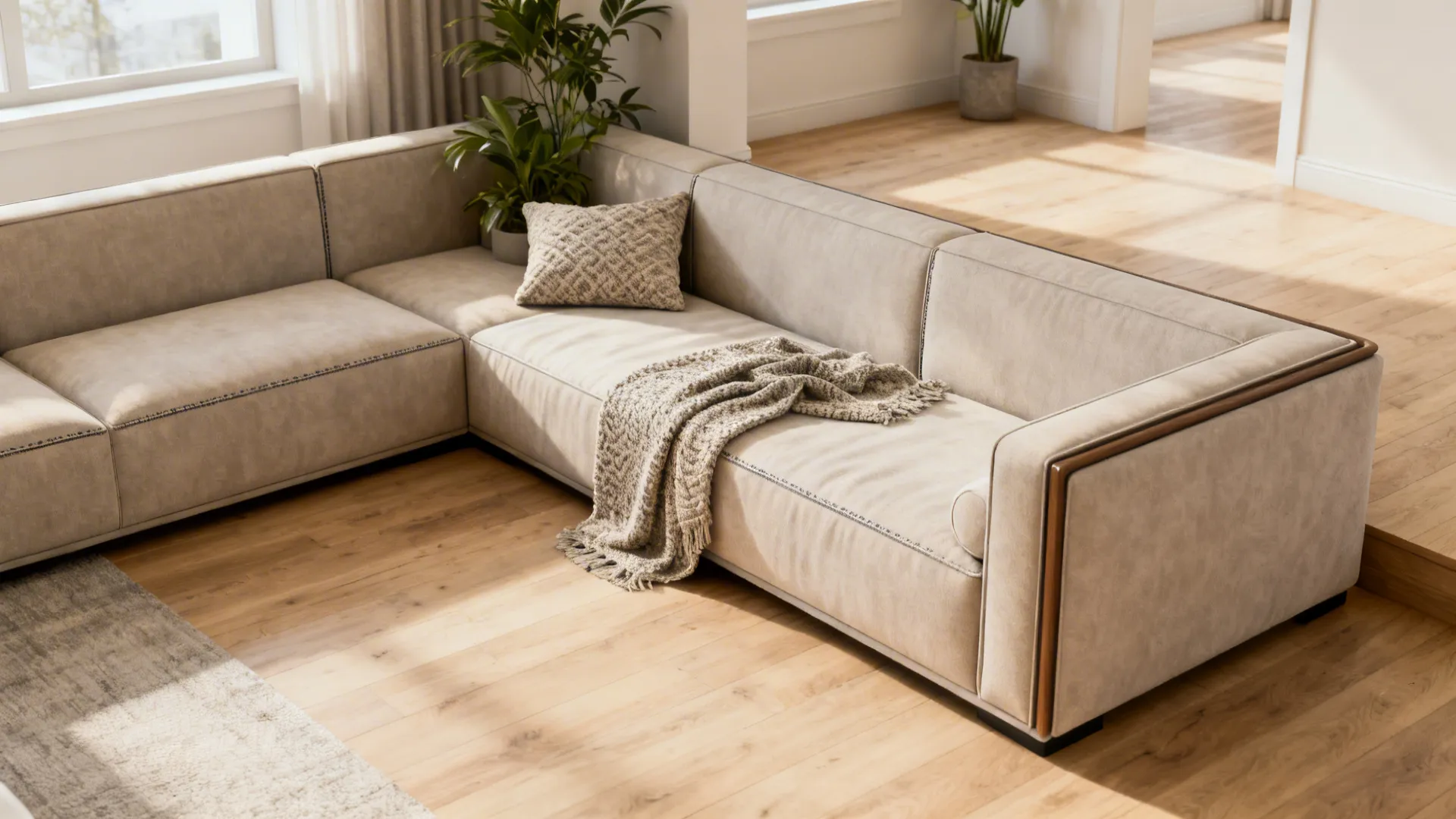 5. Sectional with chaise (choose the right scale)