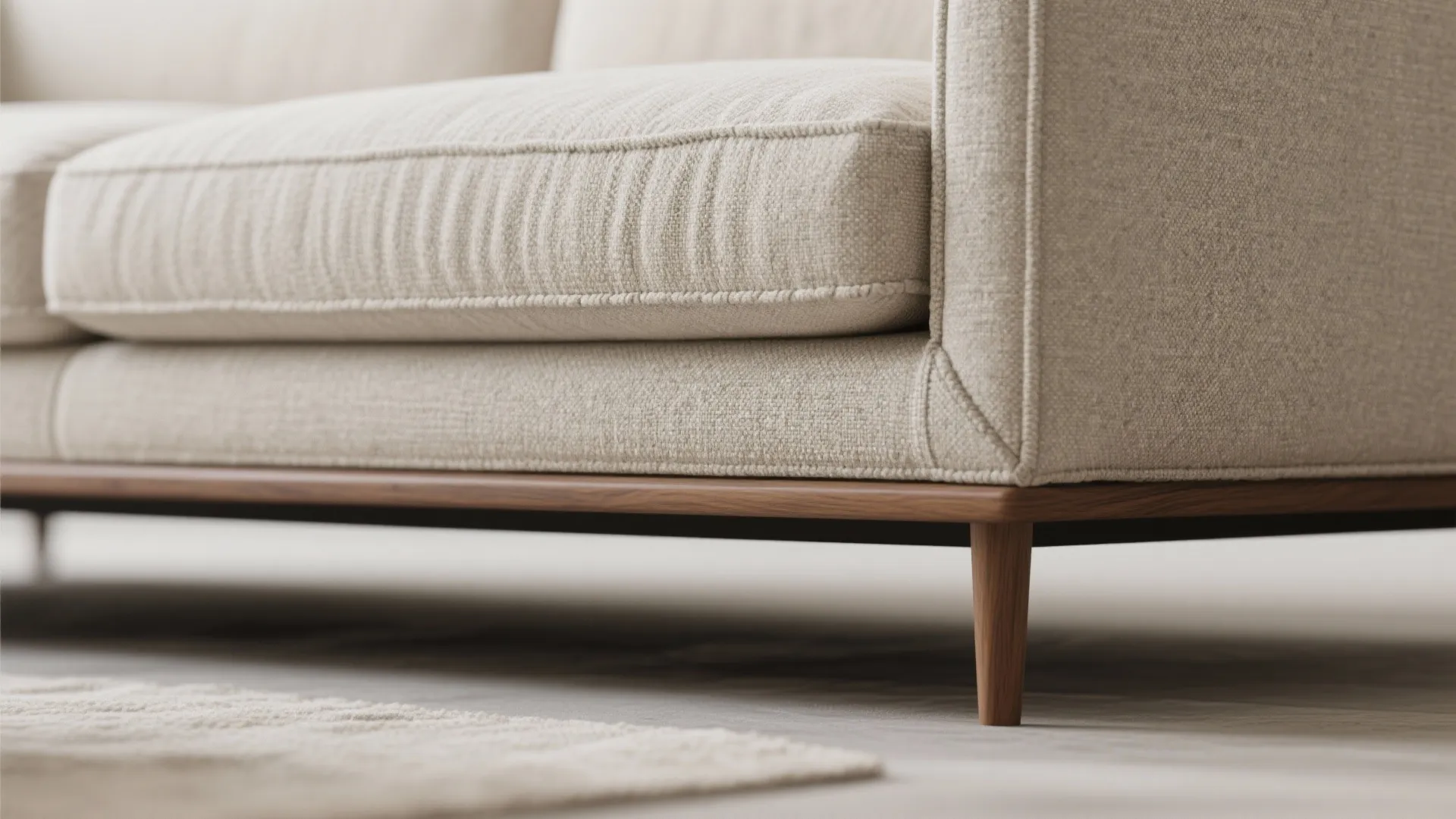 Low-profile sectional, high-impact comfort