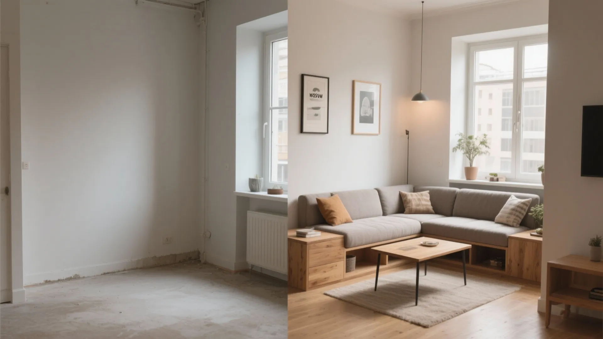 10. Sectional with Built-in Side Table