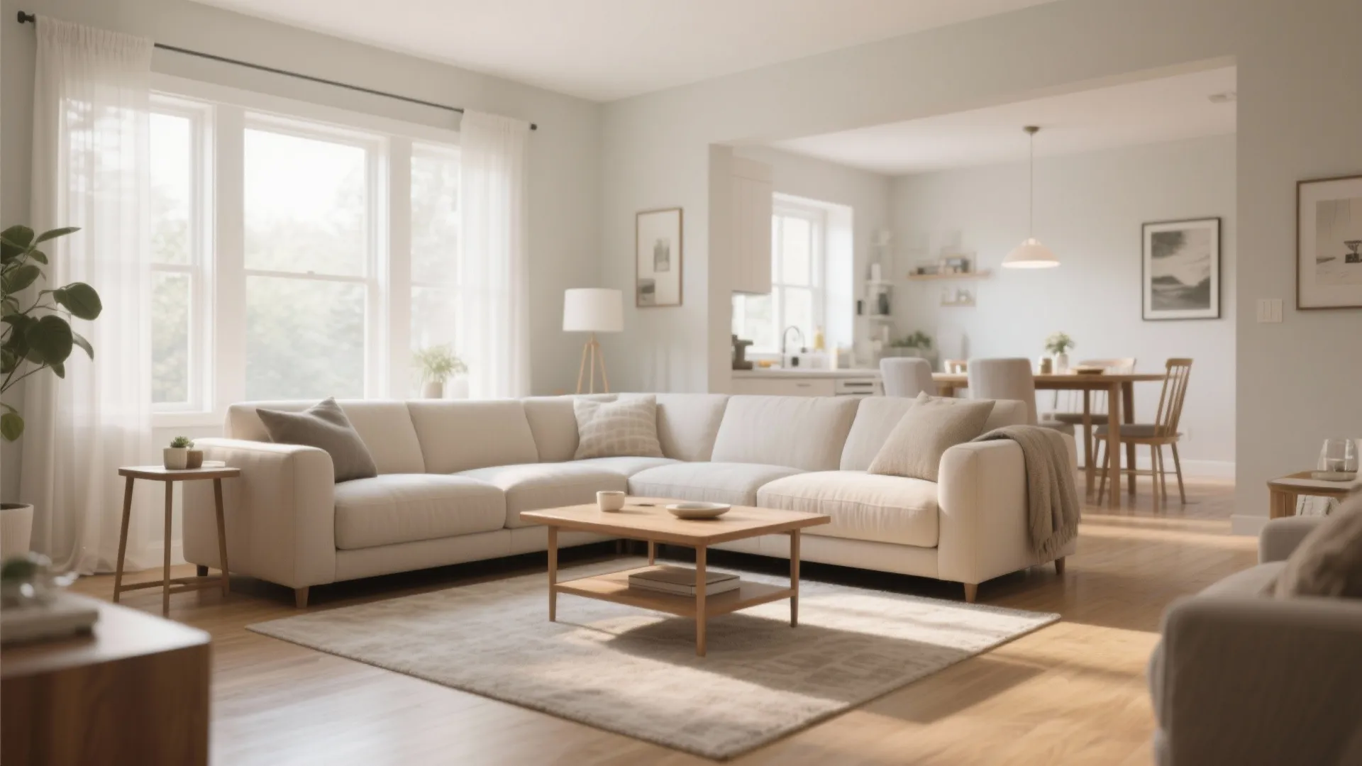 Sectional sofa zoning