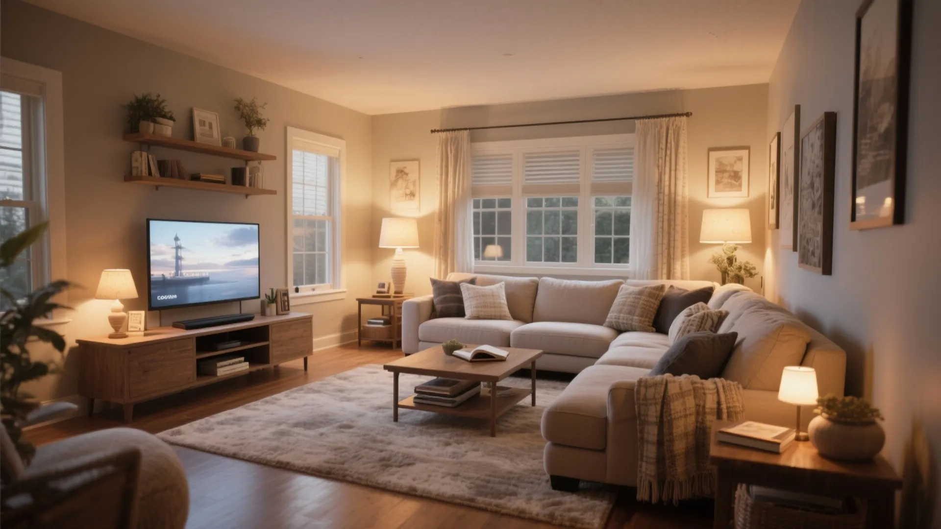 Sectional sofa zoning