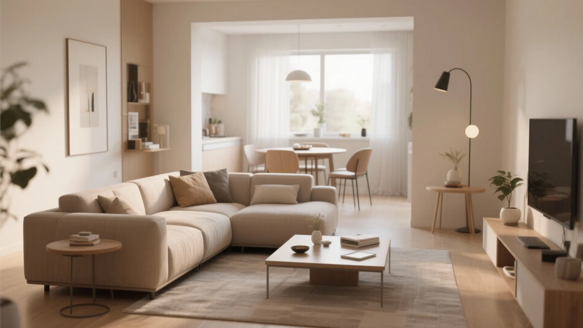 2. Sectional sofas for zoning