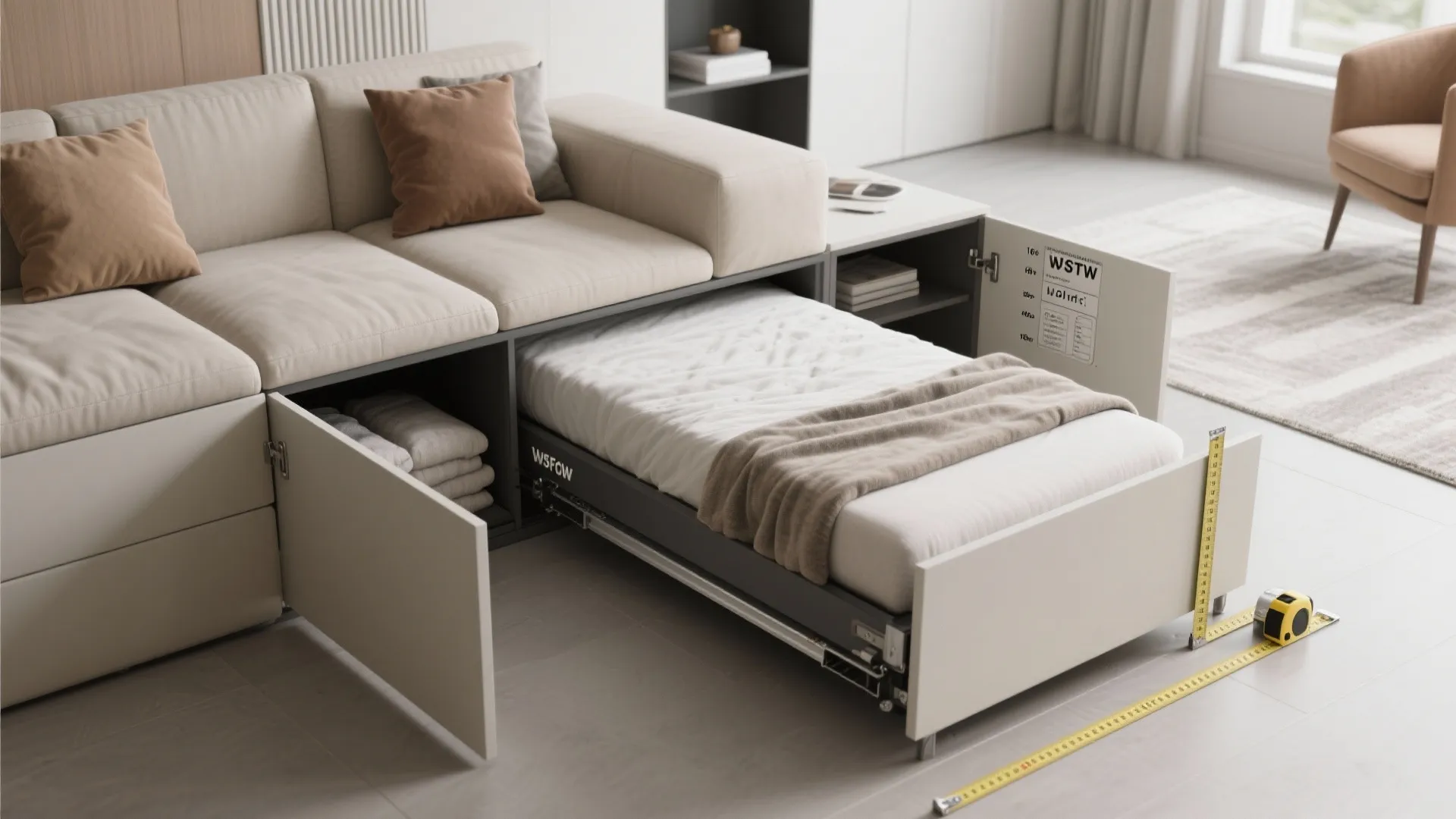 4. Add multifunctional furniture