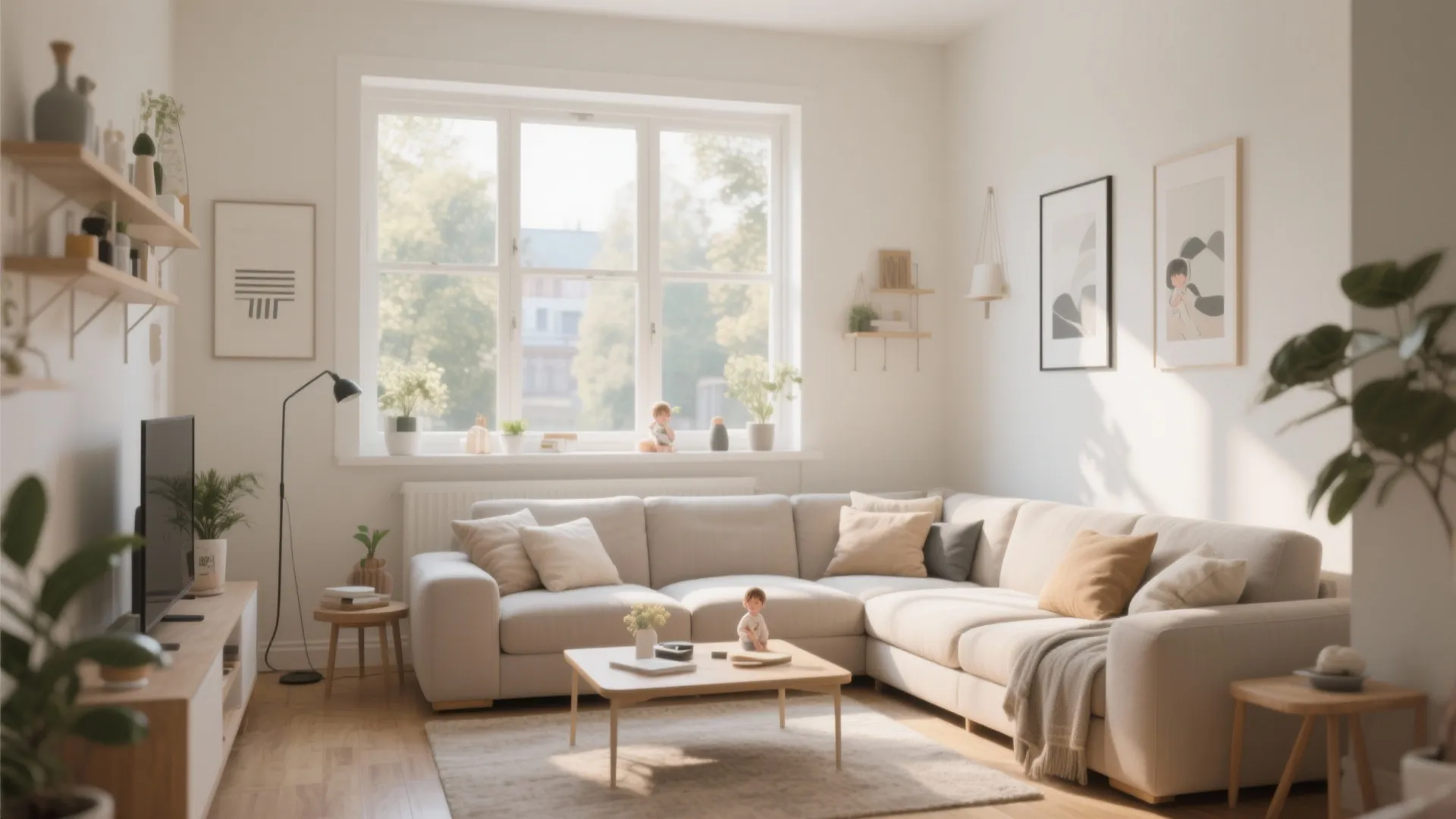 7. Sectional Under a Picture Window