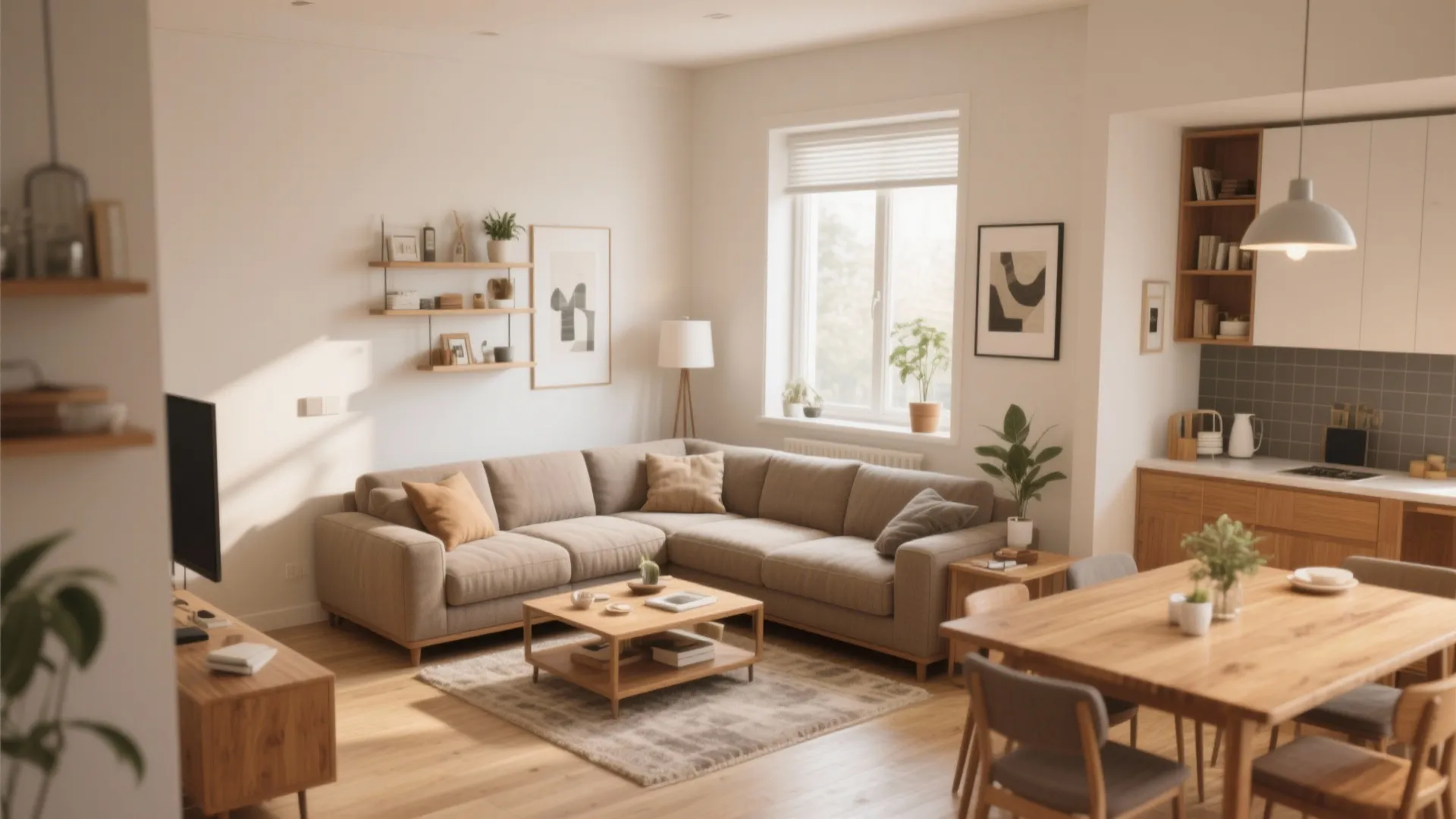 Sectional sofa zoning